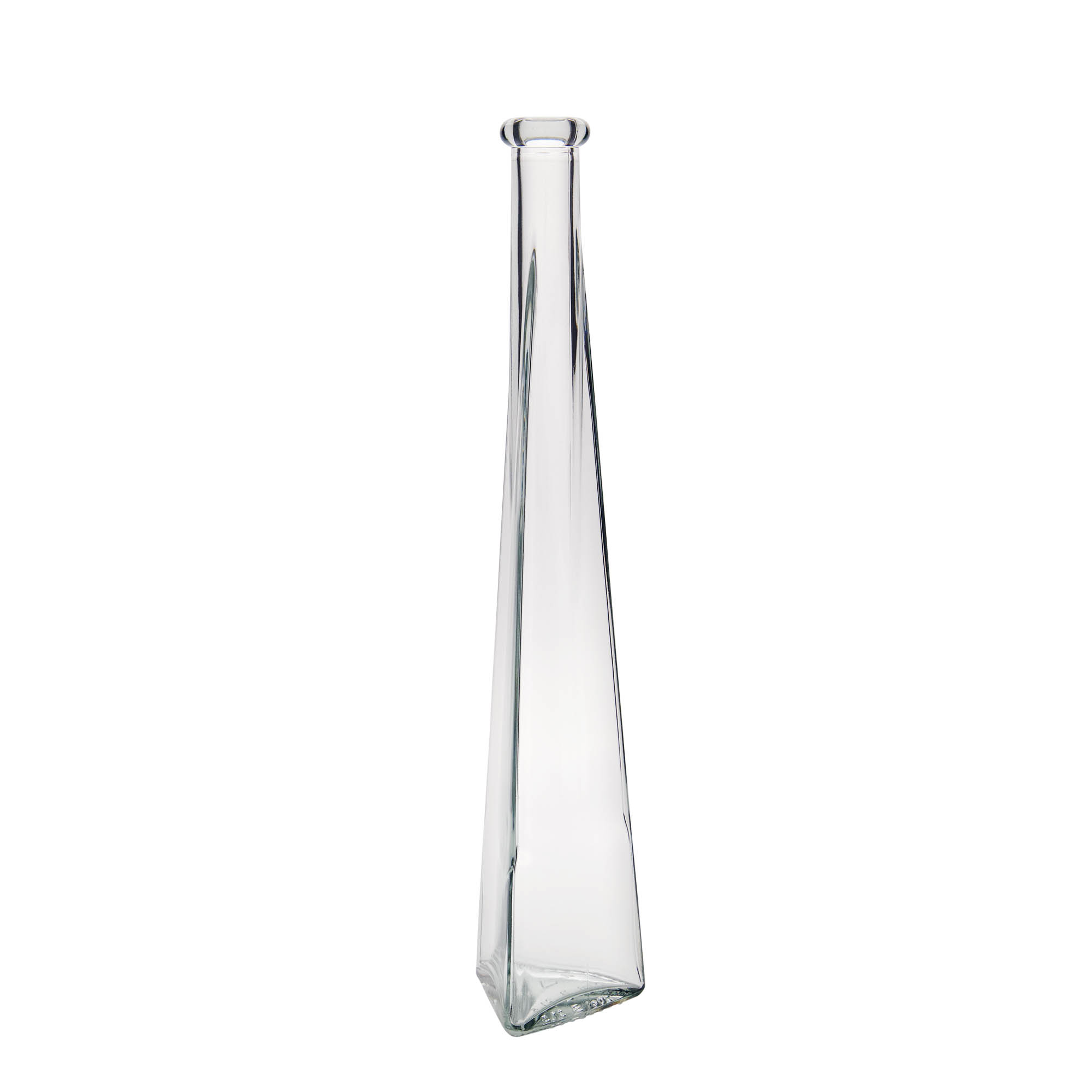 200 ml glazen fles 'Dama Triangolore', driehoekig, opening: kurk 200 ml glazen fles 'Dama Triangolore', driehoekig, opening: kurk