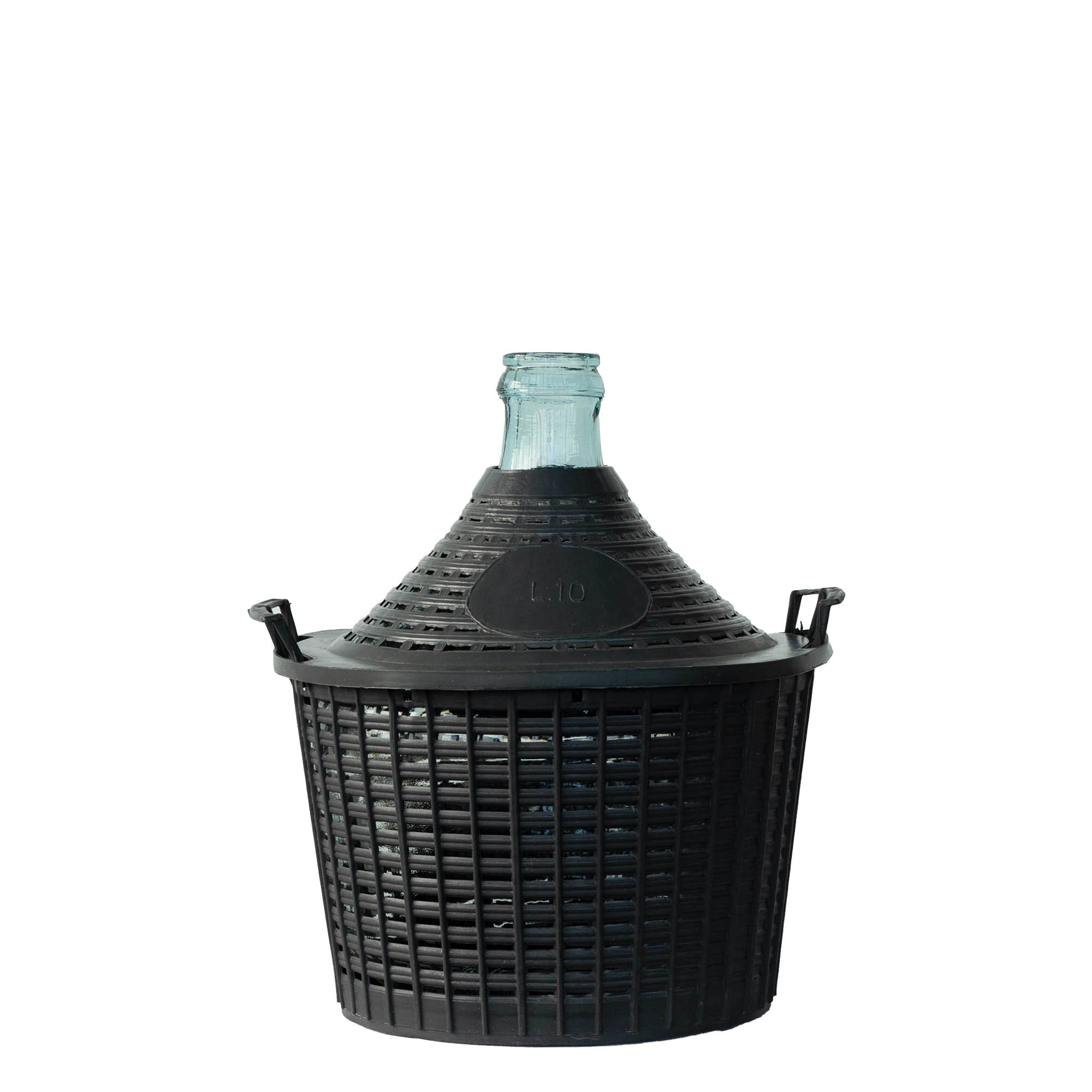 10 l ballonfles met smalle hals, glas, opening: opzetdeksel 10 l ballonfles met smalle hals, glas, opening: opzetdeksel