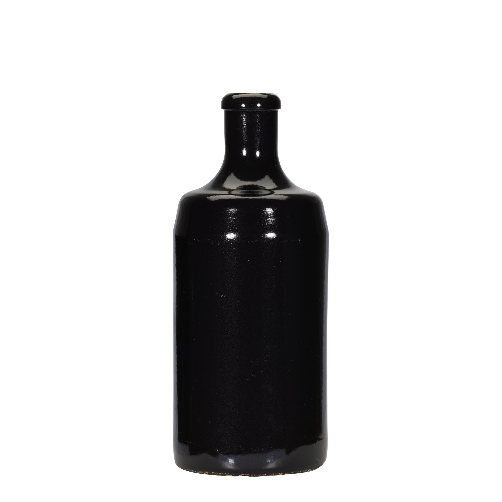 700 ml Tonkruik 'Calvados, steengoed, zwart, monding: kurk 700 ml Tonkruik 'Calvados, steengoed, zwart, monding: kurk