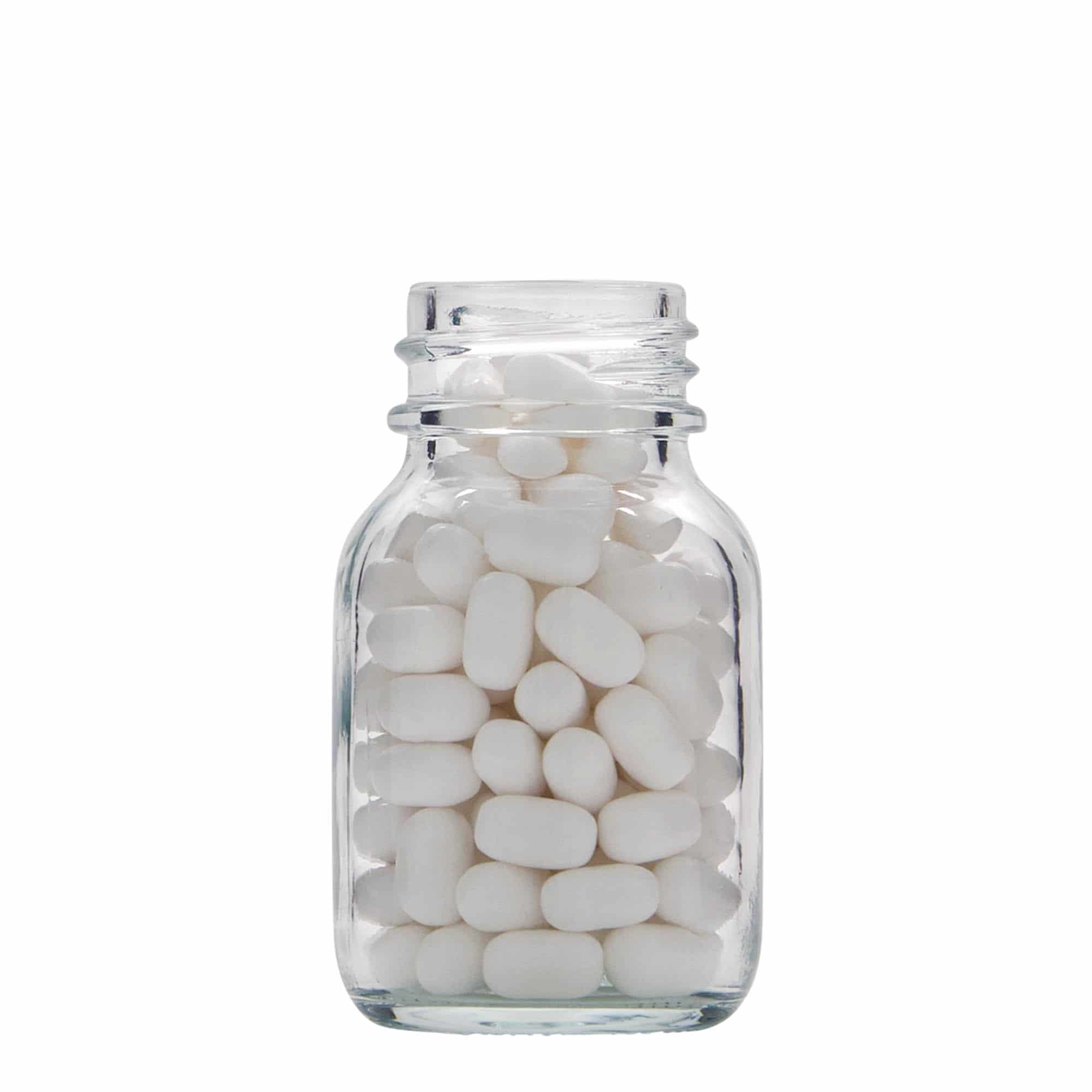 50 ml bredehalsfles, opening: DIN 32