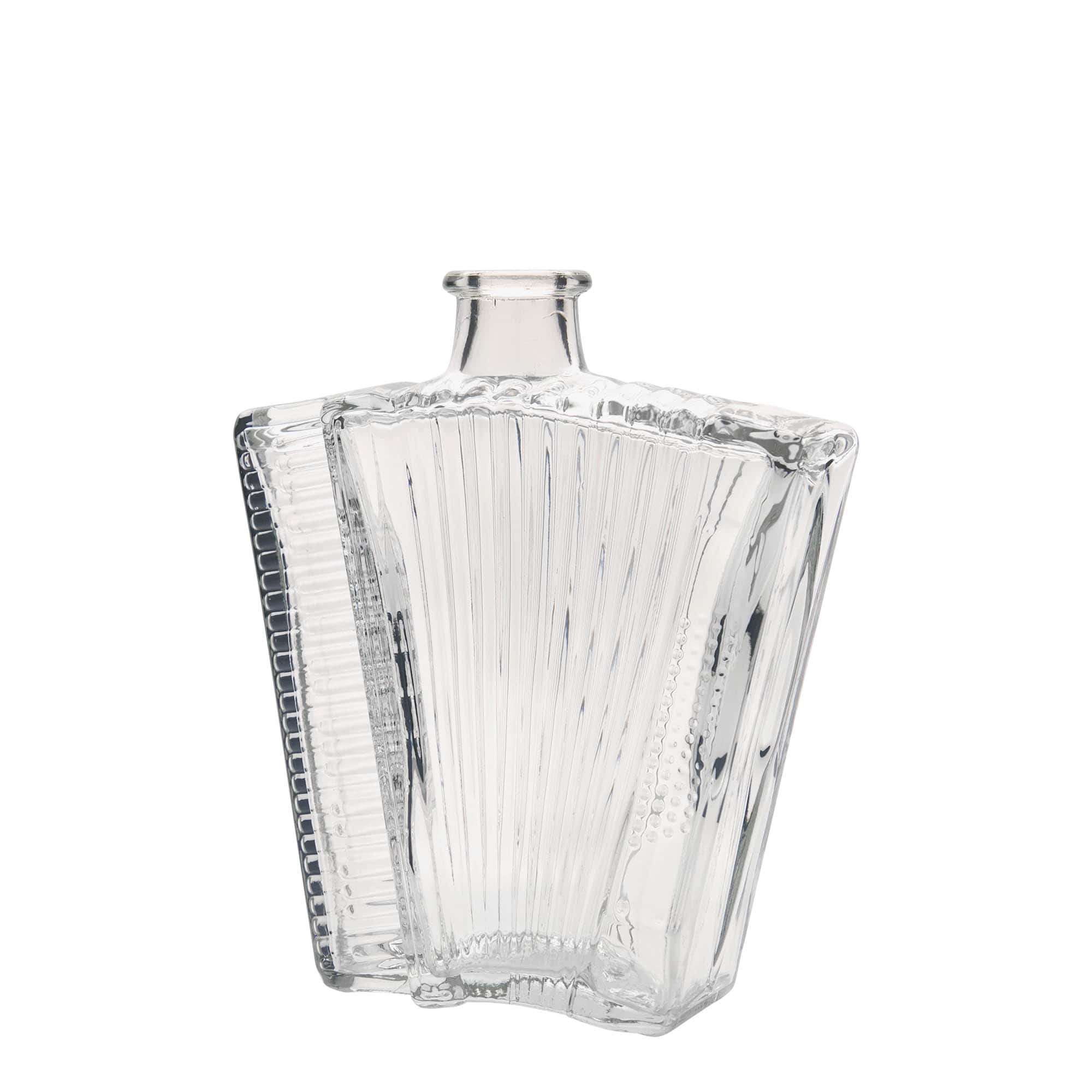 500 ml glazen fles 'Accordeon', opening: kurk 500 ml glazen fles 'Accordeon', opening: kurk