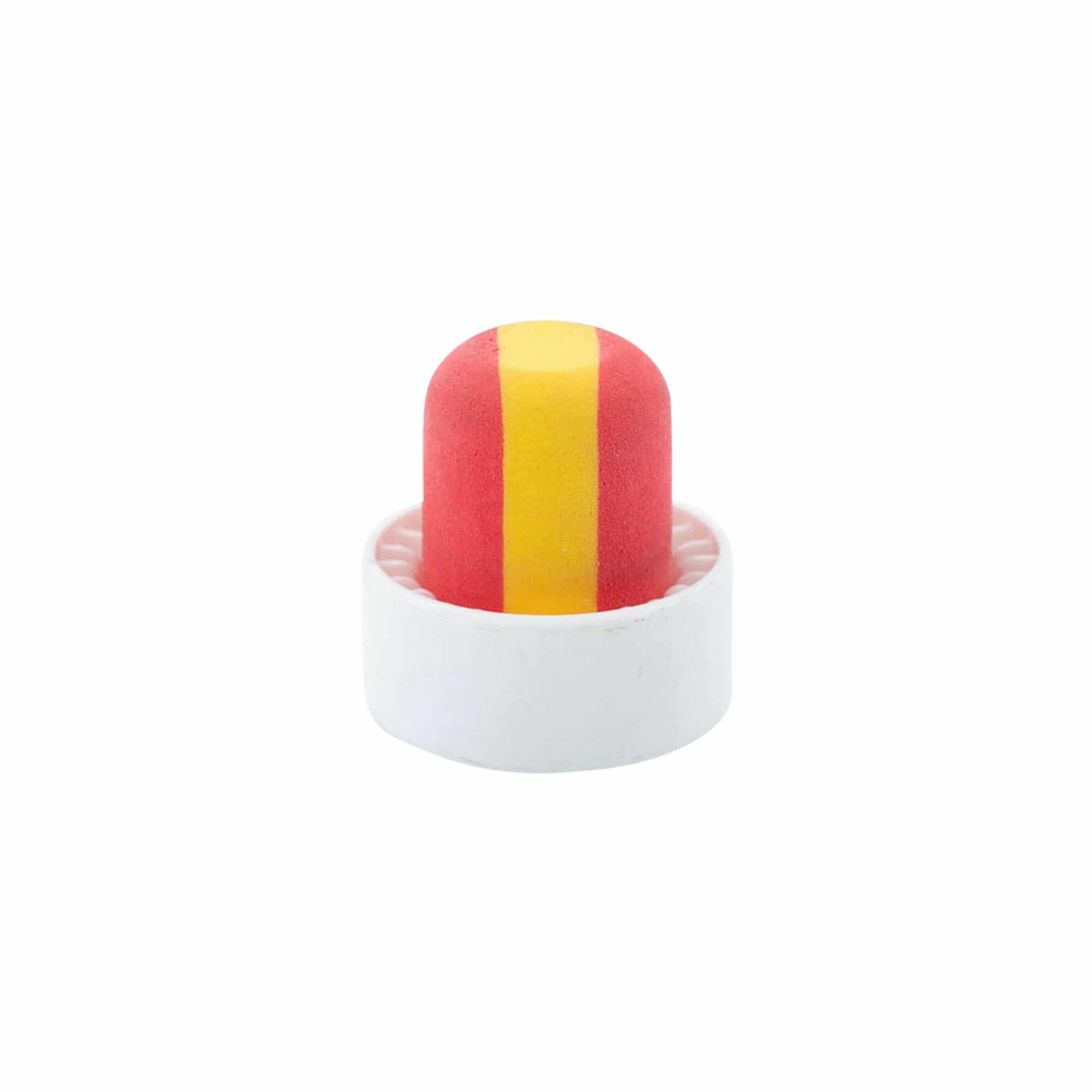 Handgreepkurk 19 mm 'Spanje', kunststof, meerkleurig, voor monding: kurk