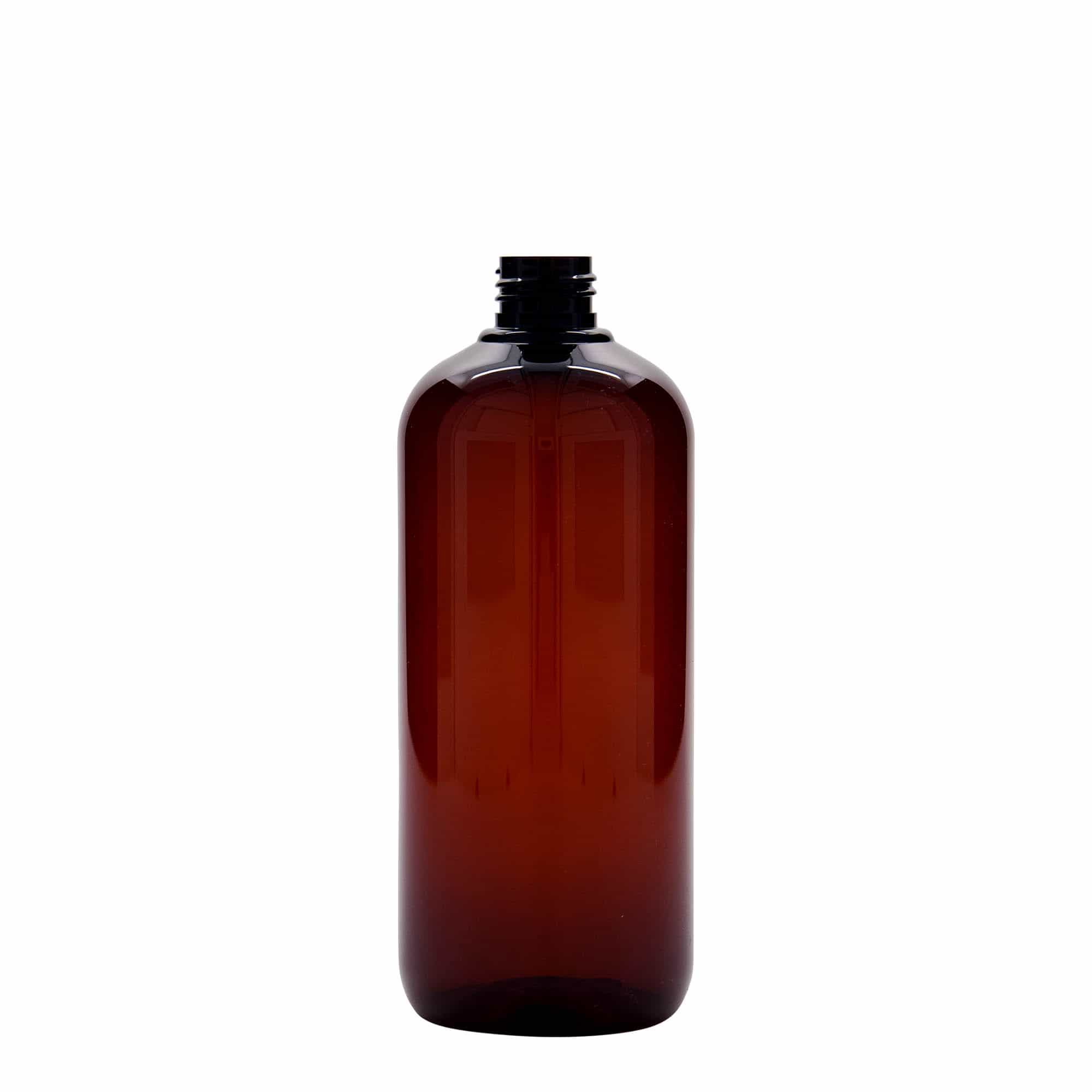 Plastic recyclingfles Victor's Best, 500 ml, PCR, bruin, monding: GPI 24/410 Plastic recyclingfles Victor's Best, 500 ml, PCR, bruin, monding: GPI 24/410