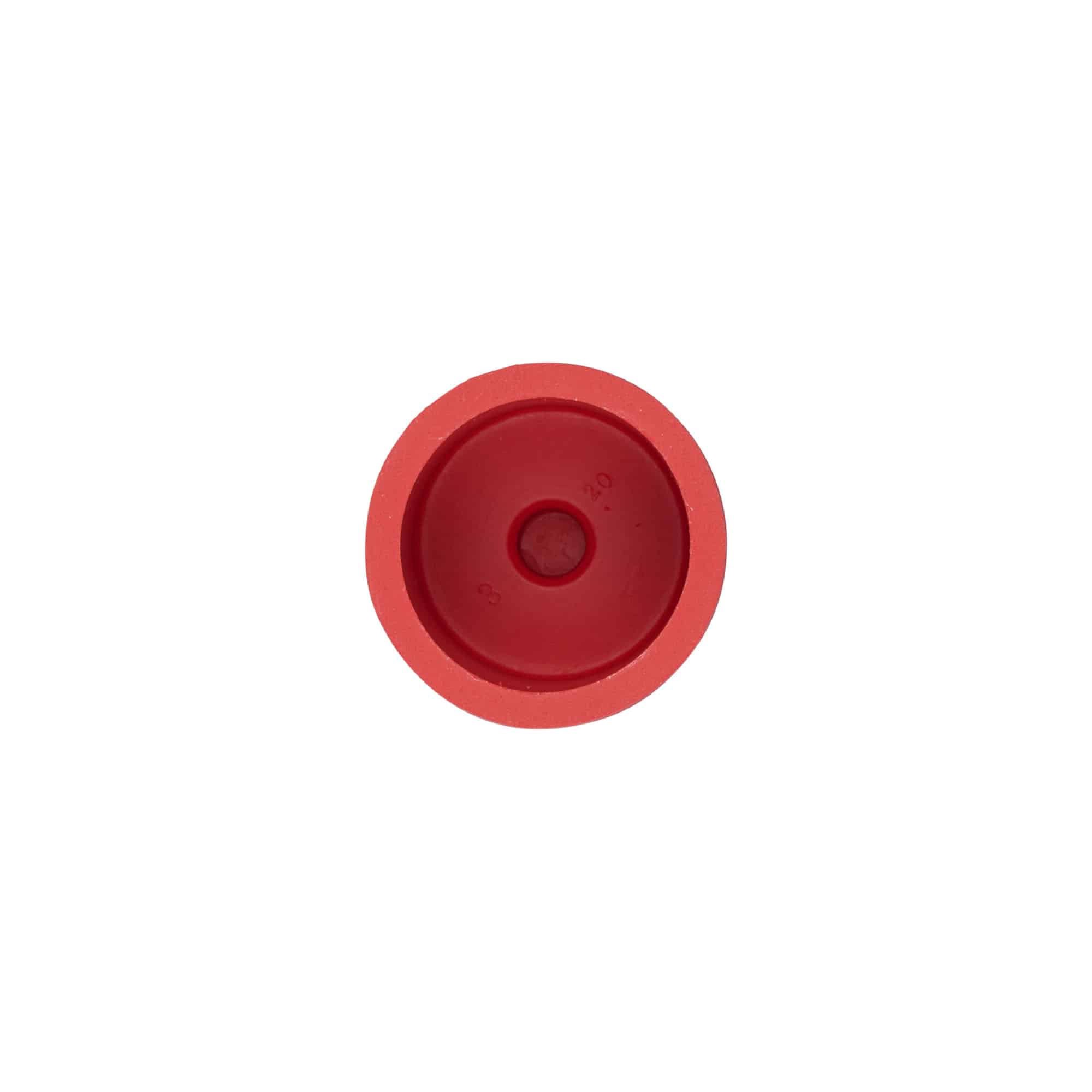 Mostkap type 3, rubber, rood