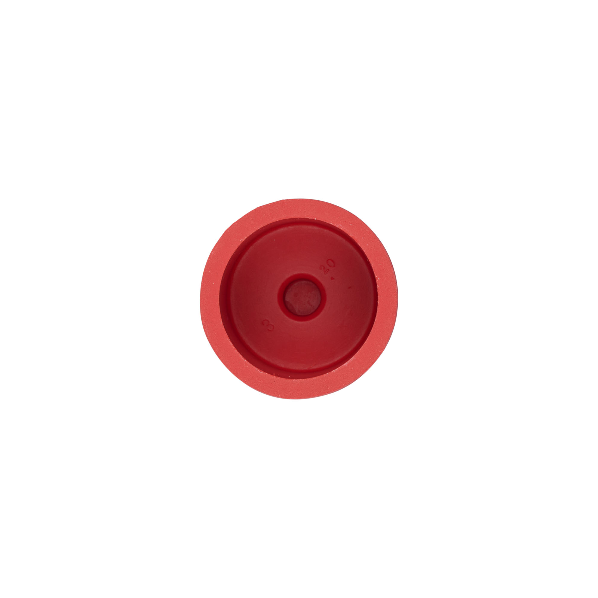 Mostkap type 3, rubber, rood