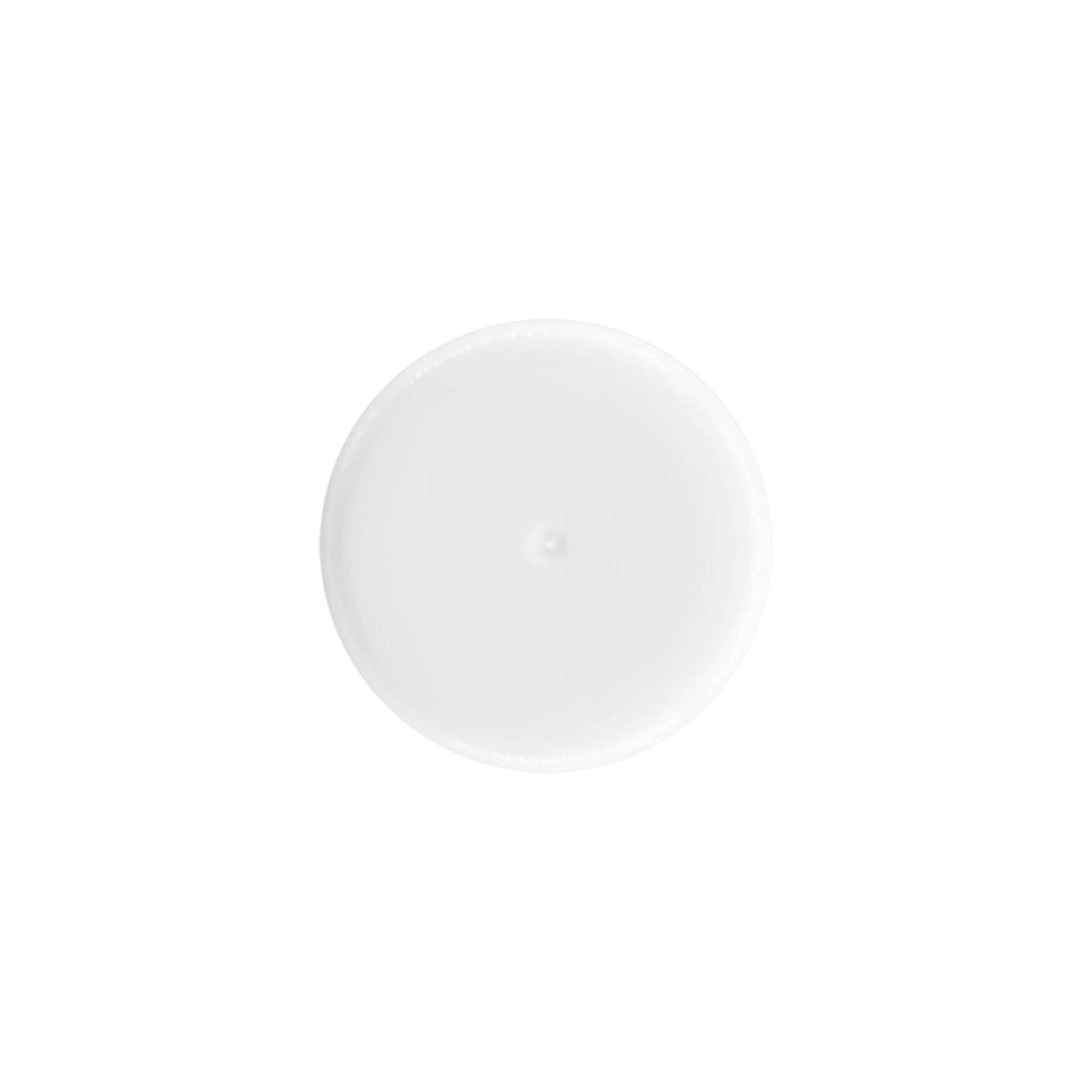 Dop voor 50 ml roll-on fles, PP-kunststof, wit, voor opening: schroefdop Dop voor 50 ml roll-on fles, PP-kunststof, wit, voor opening: schroefdop