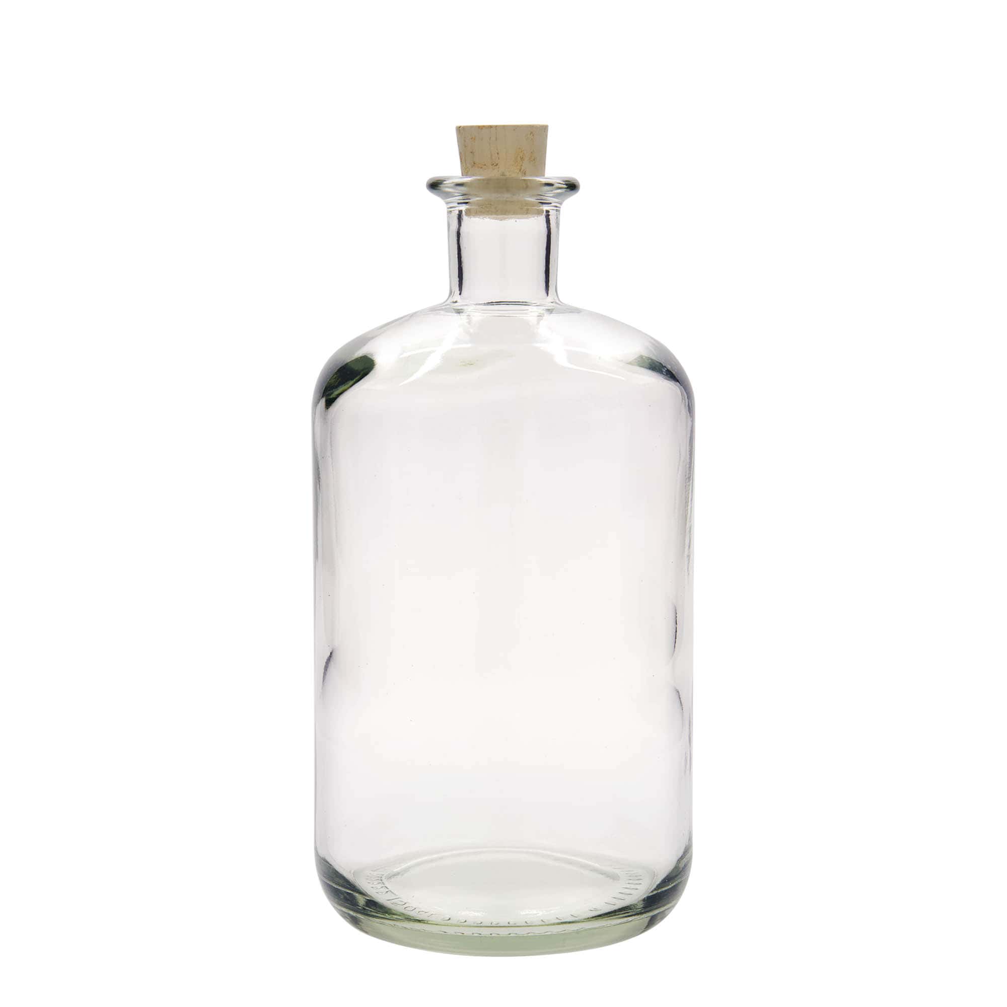 Glazen fles Apotheker, 1500 ml, monding: kurk