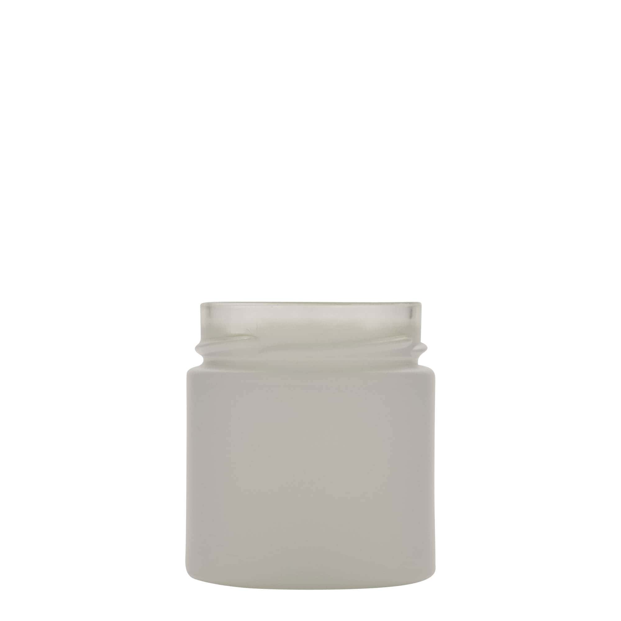 220 ml Rondglas 'Aurora', wit, Monding: Deep-Twist-Off (DTO 66)
