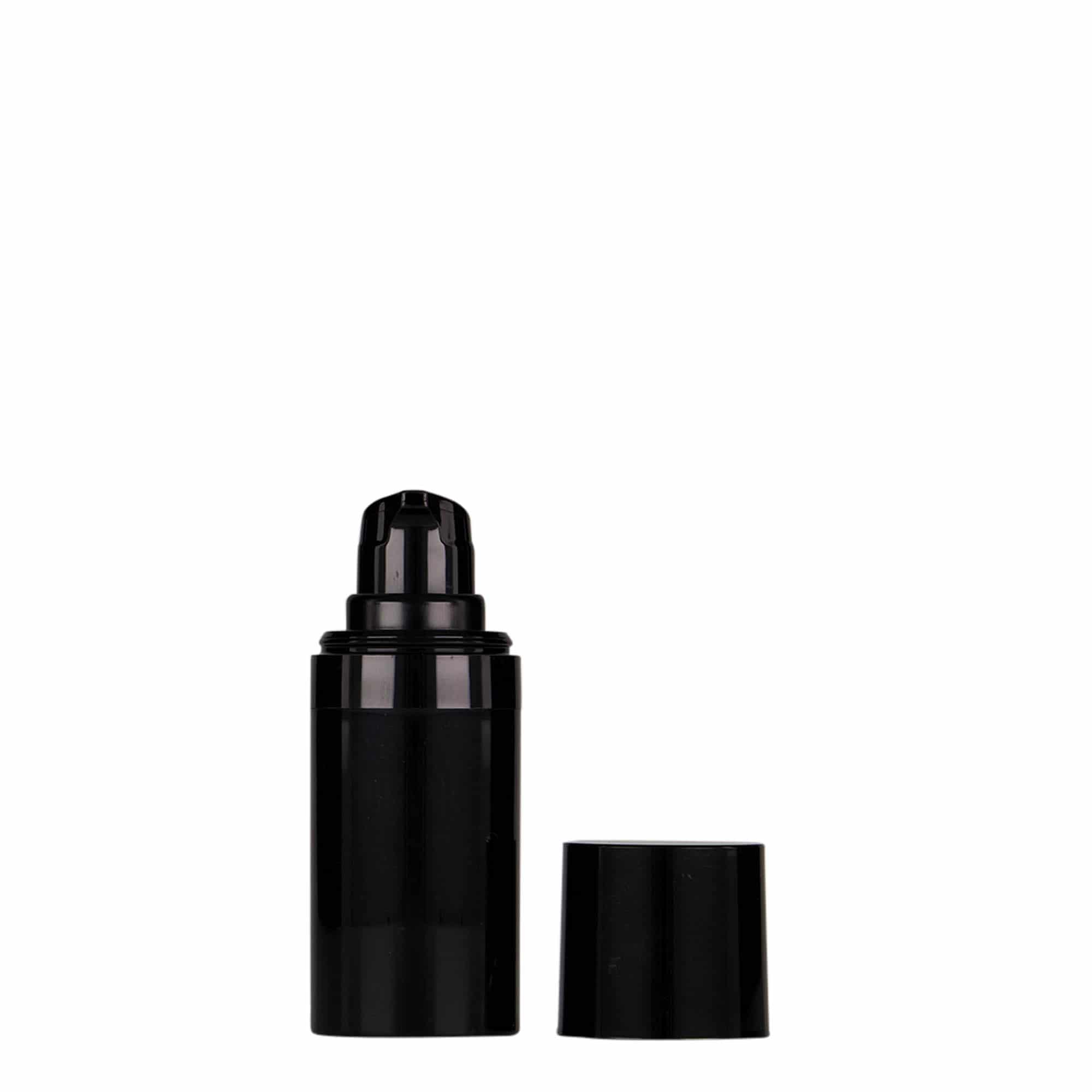 15 ml airless dispenser 'Micro', PP-kunststof, zwart