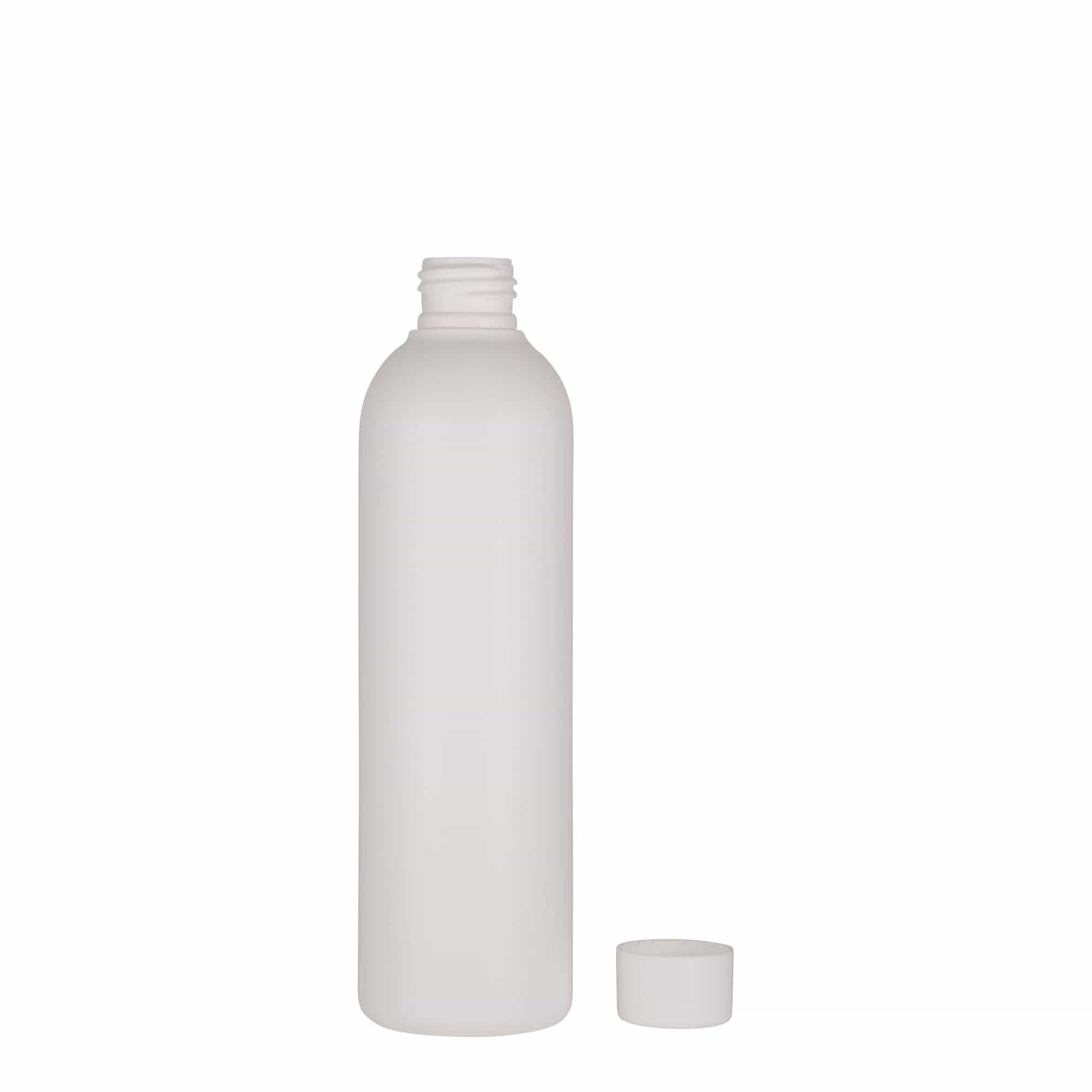 250 ml kunststoffles 'Tuffy', HDPE, wit, opening: 24/410