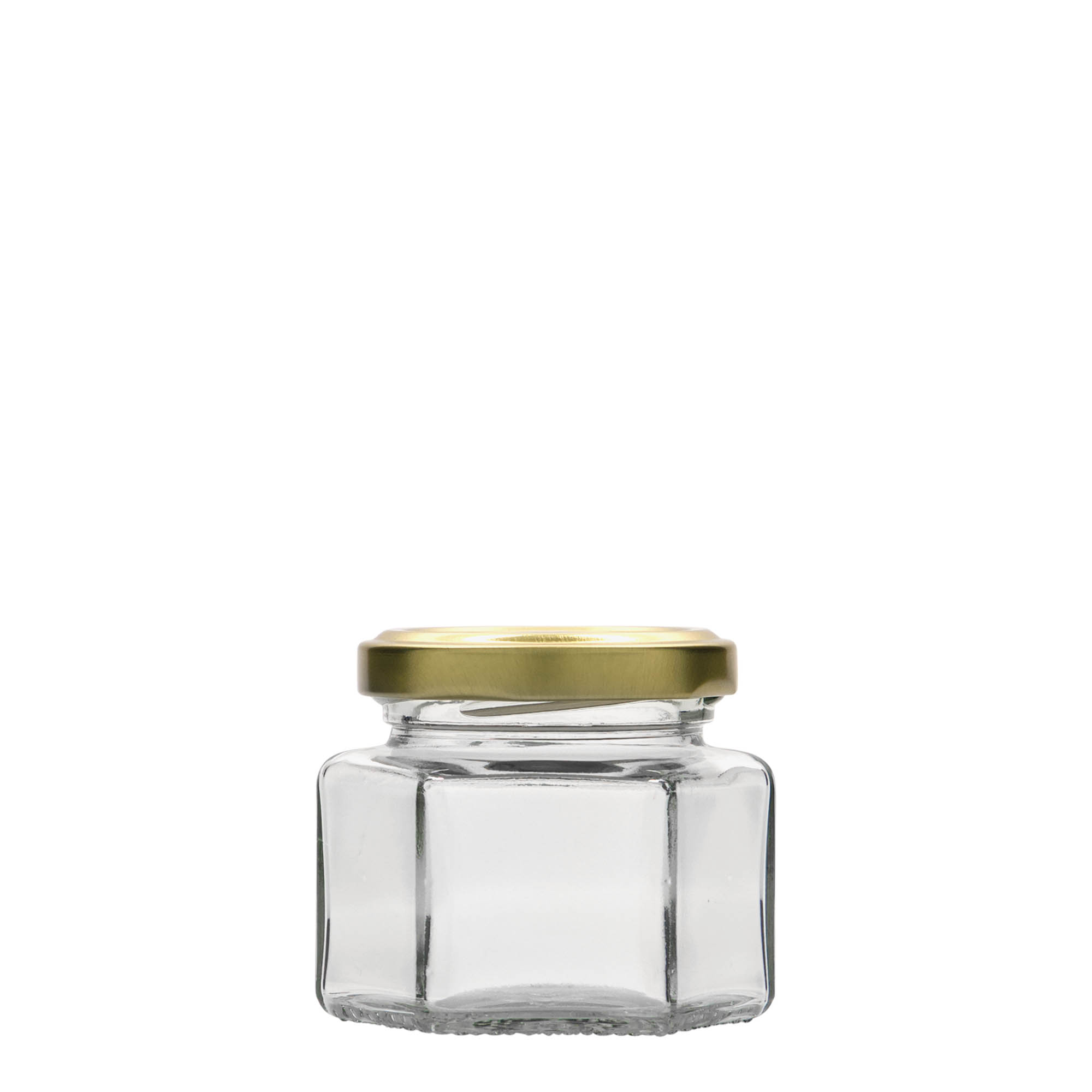 106 ml zeskantglas, opening: Twist-Off (TO 53)