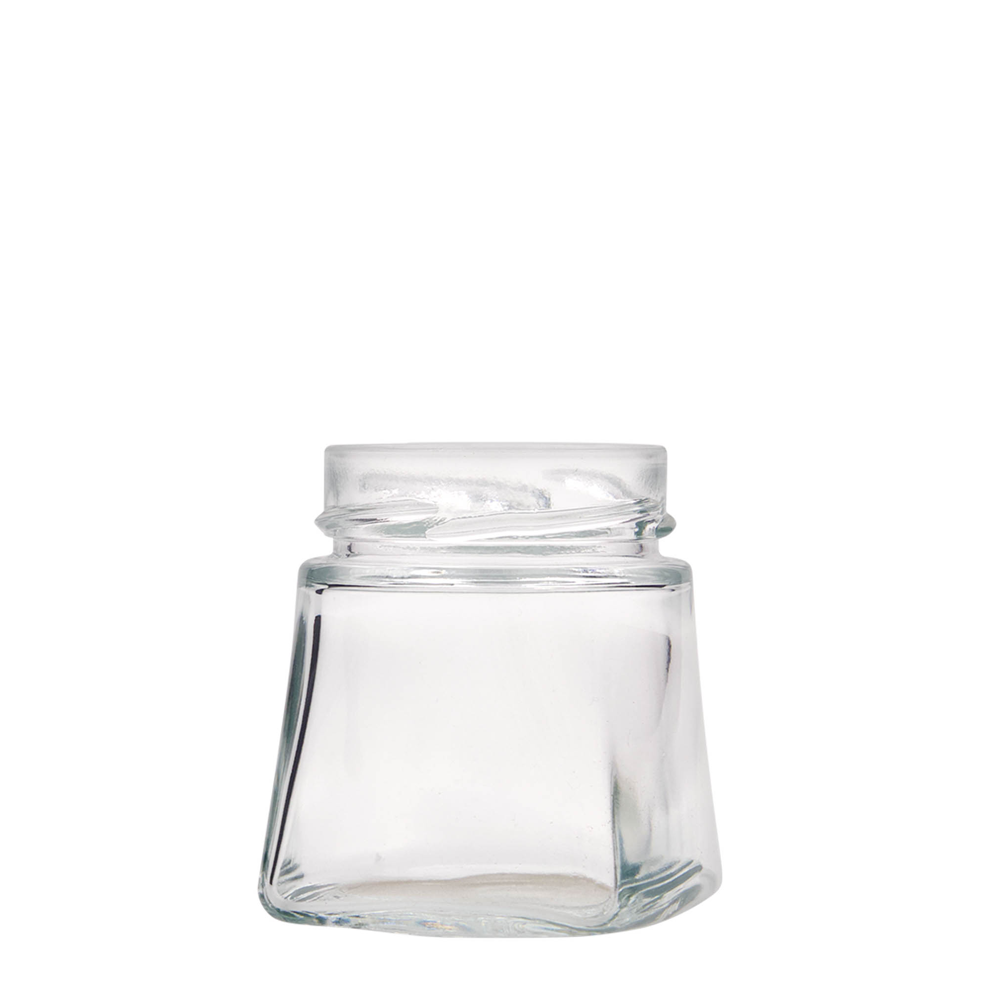 212 ml vierkant glas 'Luxor', opening: Deept-Twist-Off (DTO 63)