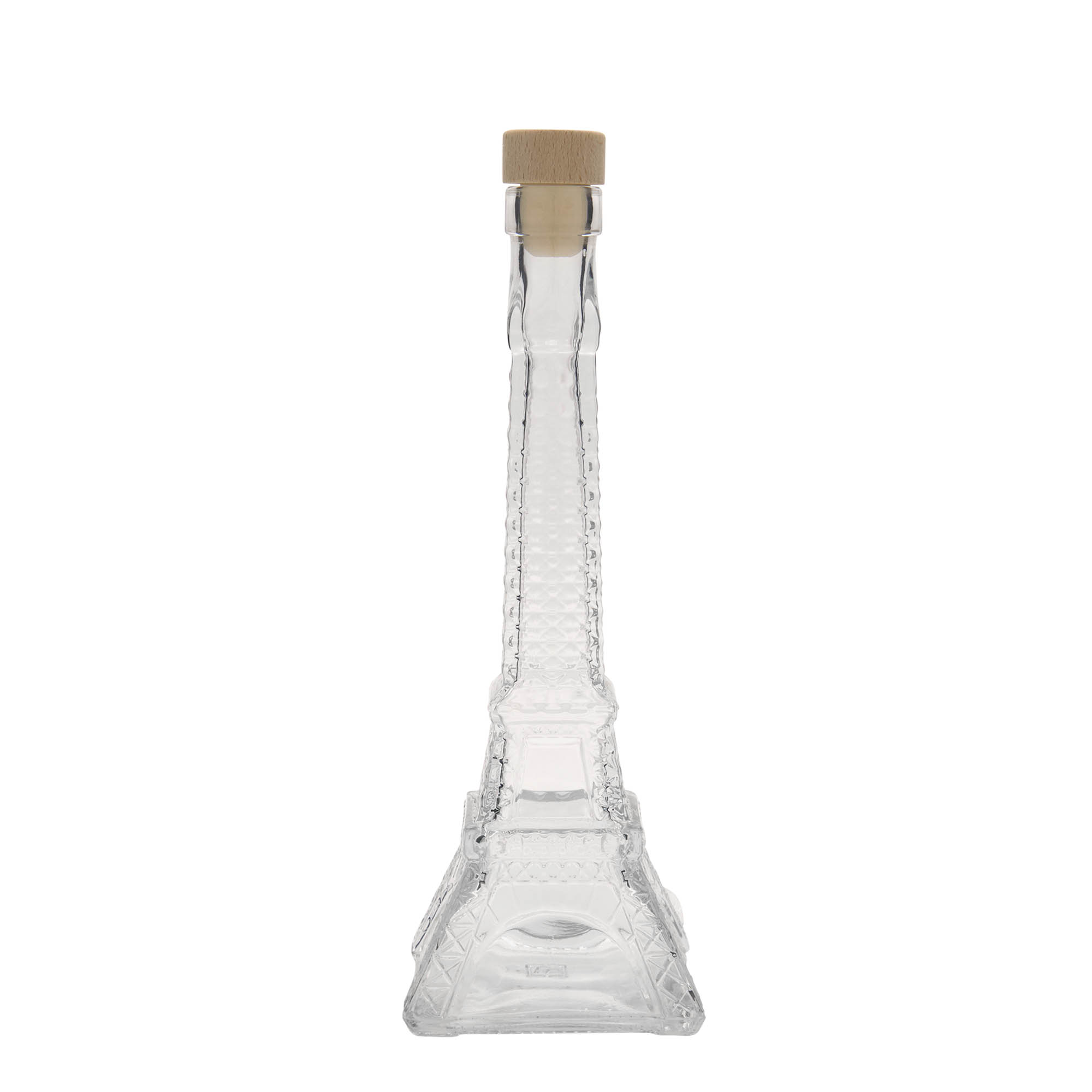 200 ml glazen fles 'Eiffeltoren', opening: kurk