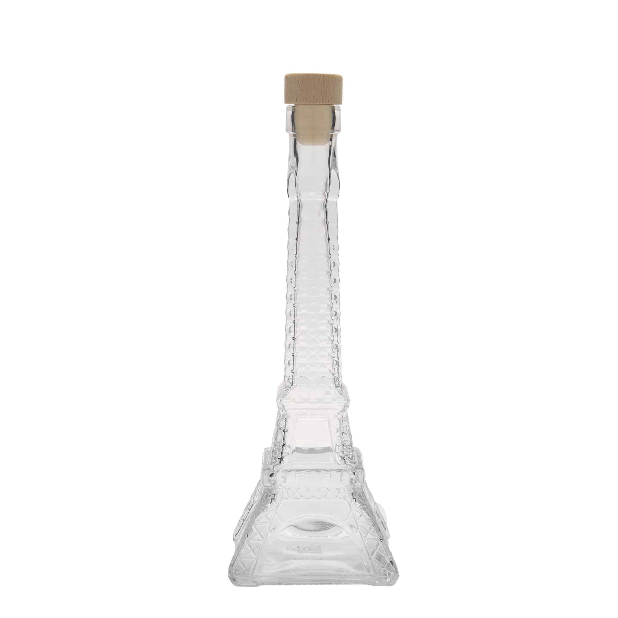 200 ml glazen fles 'Eiffeltoren', opening: kurk