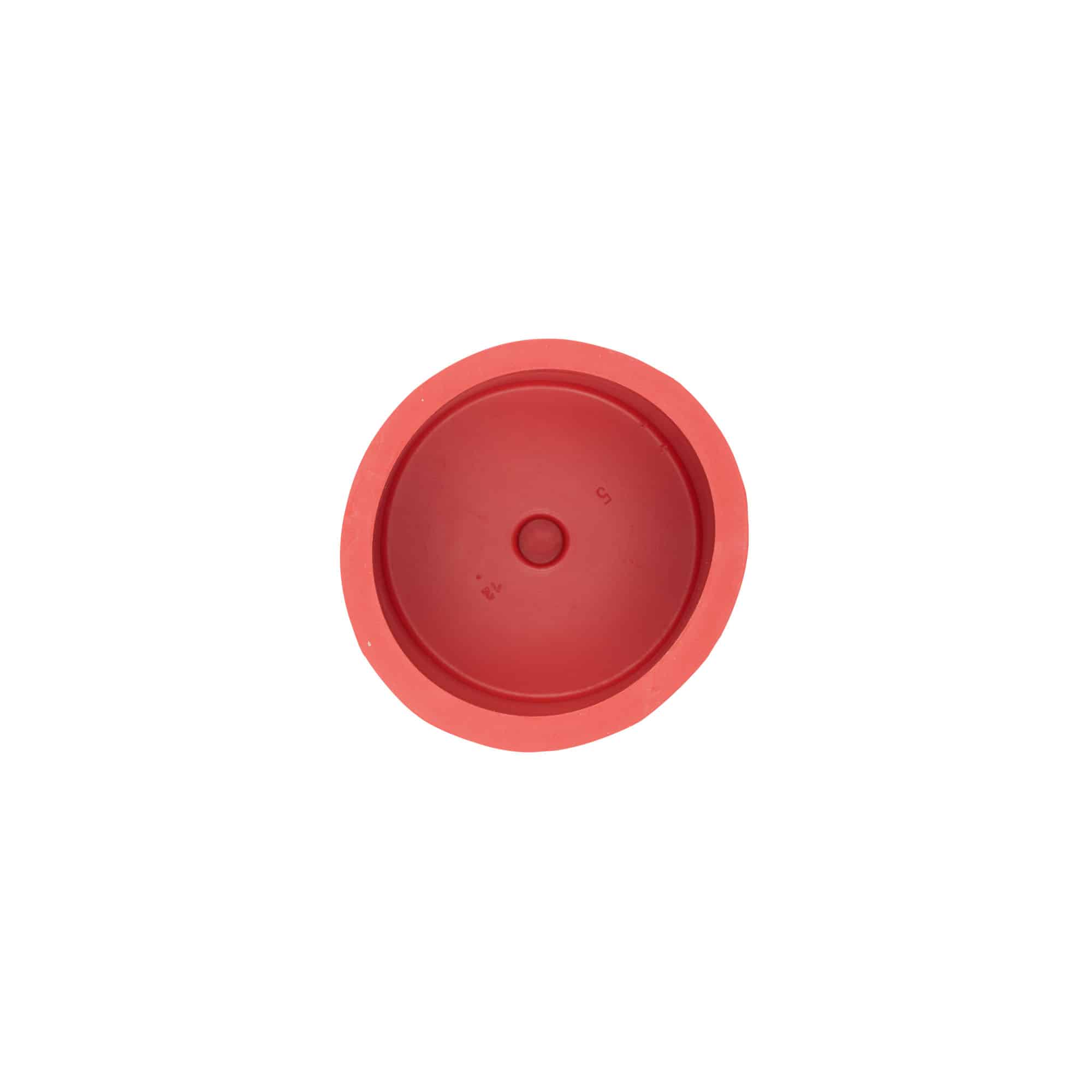 Mostkap type 5, rubber, rood