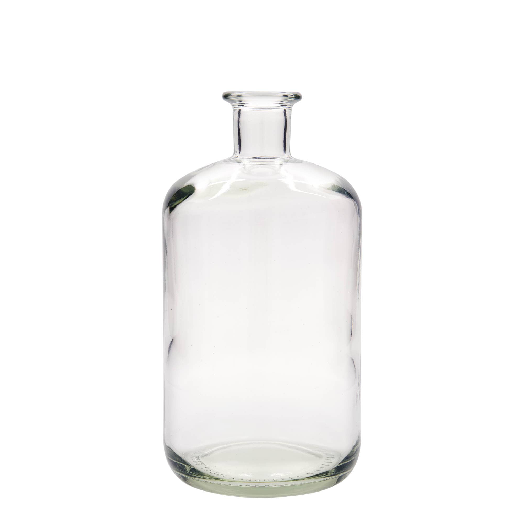 1.500 ml glazen apothekersfles, hals: kurk