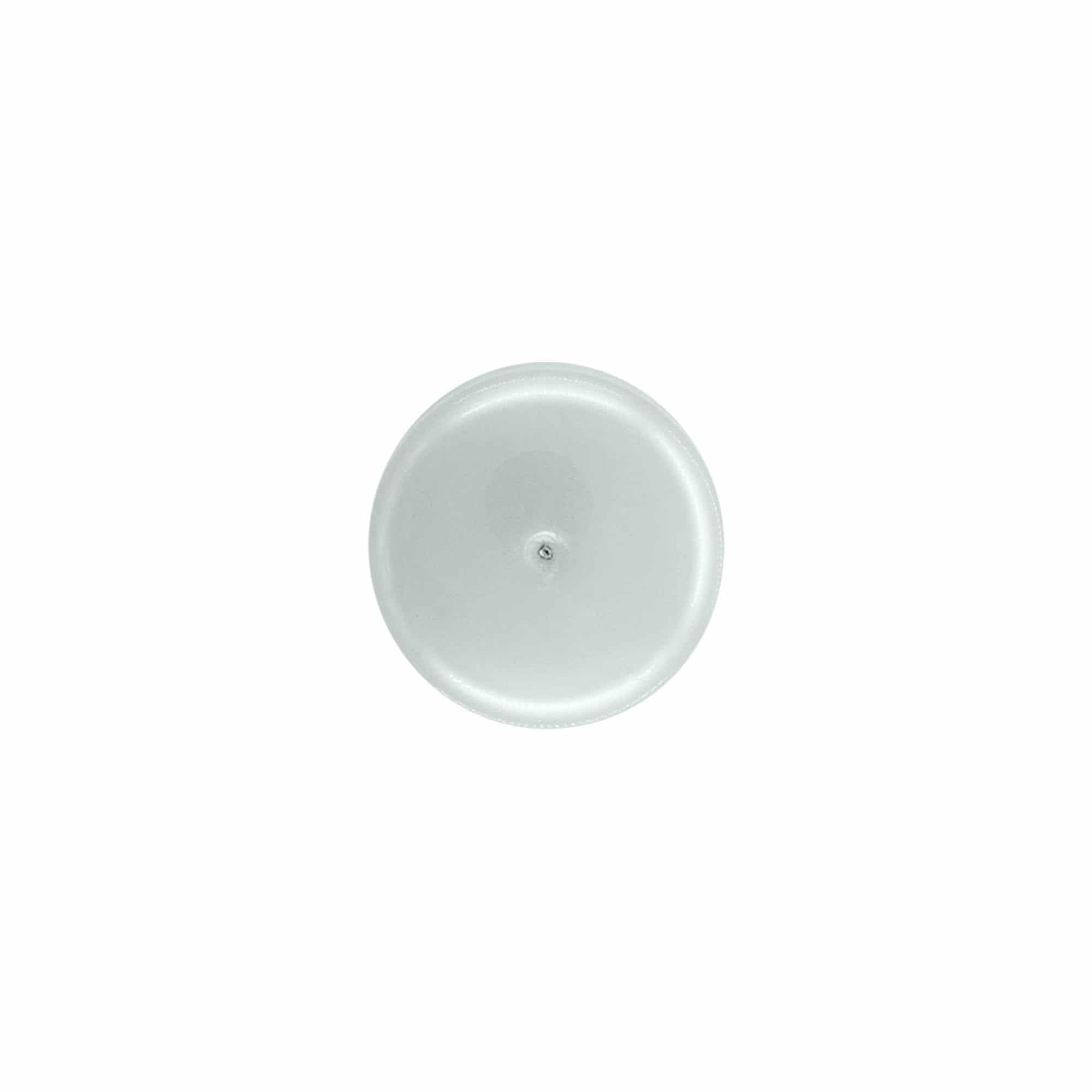 Schroefdop met spuitinzet, PP-kunststof, zilver, voor mondstuk: 24/410 Schroefdop met spuitinzet, PP-kunststof, zilver, voor mondstuk: 24/410