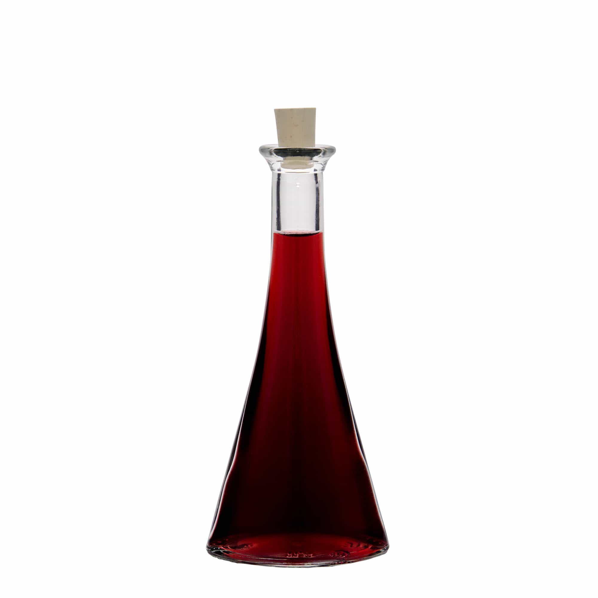 100 ml glazen fles 'Veronica', halfrond, opening: kurk