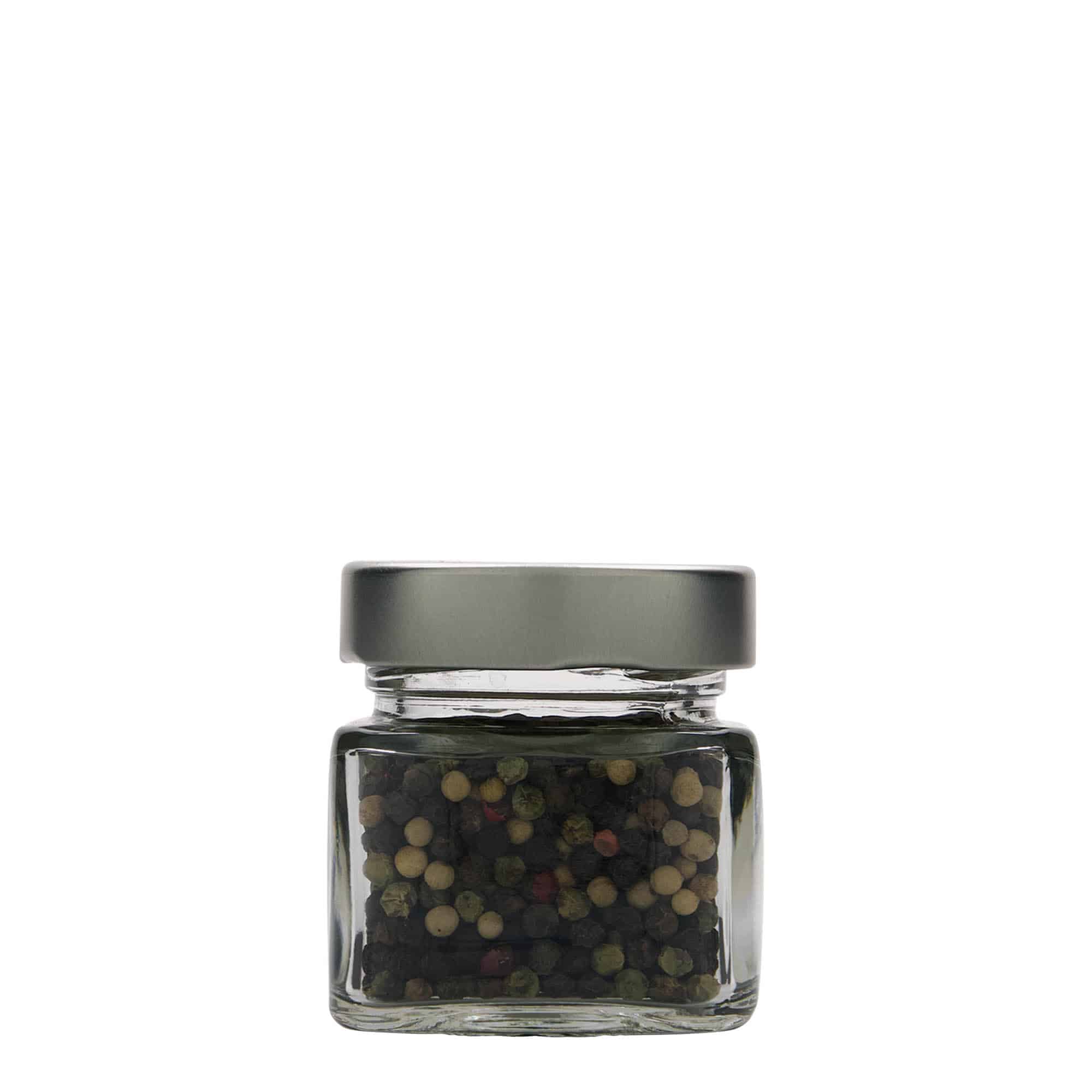 106 ml Vierkantglas 'Ikarus', opening: Deep-Twist-Off (DTO 58)