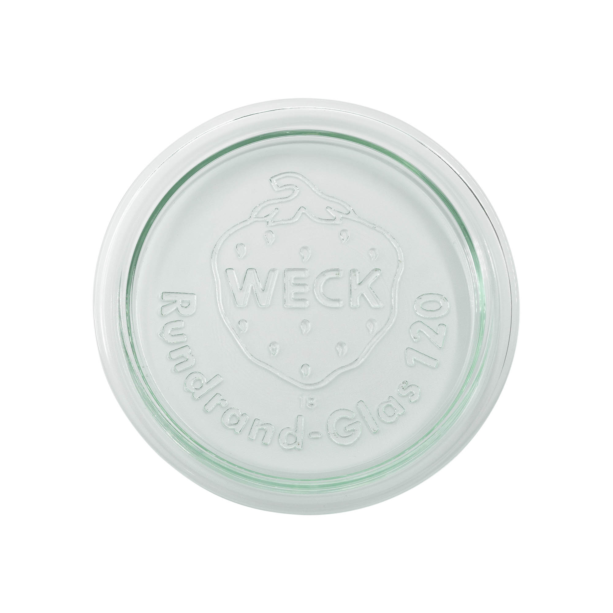 WECK-Glasdeksel Rondrand, voor opening: RR120 WECK-Glasdeksel Rondrand, voor opening: RR120