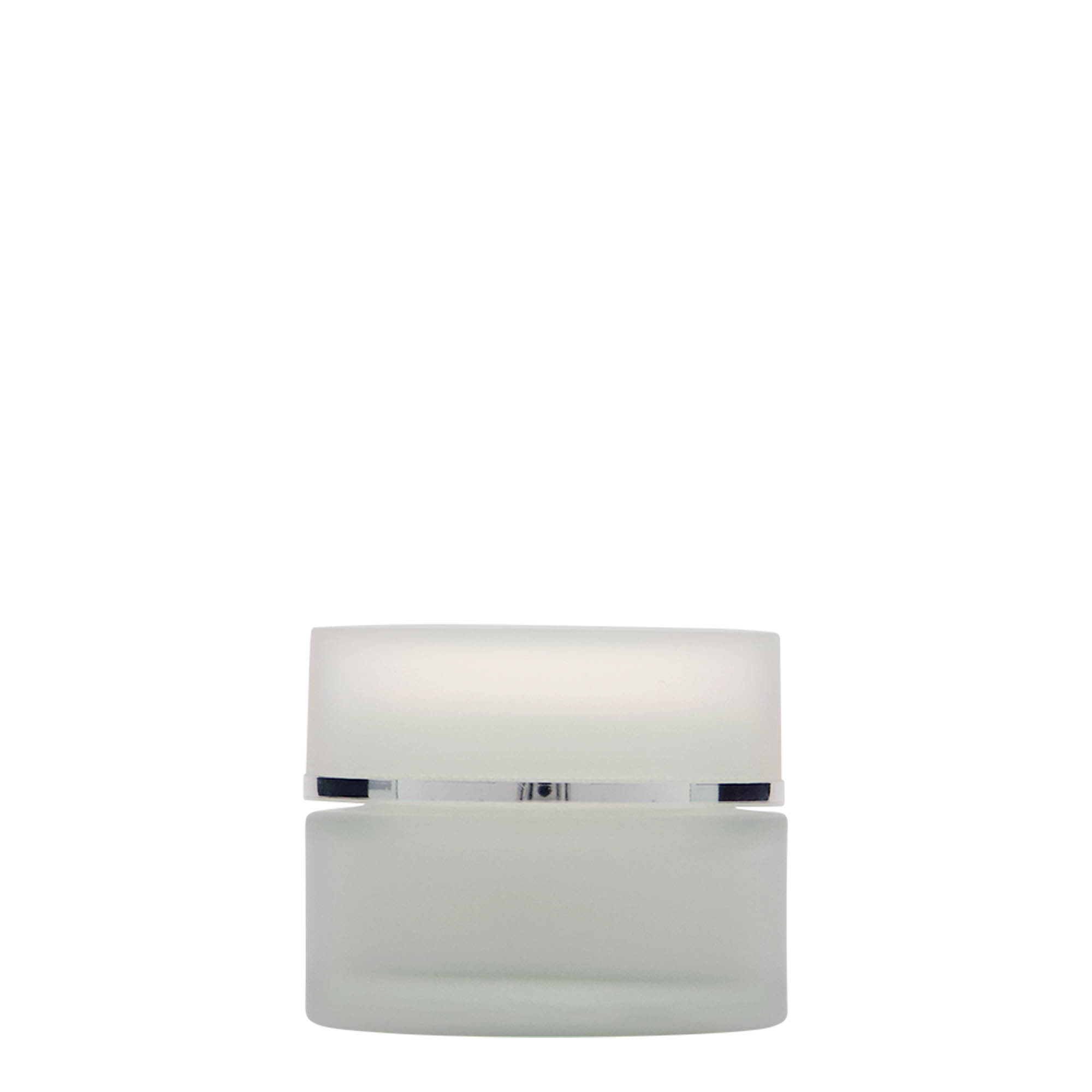 50 ml potje 'Platin Editie', glas, mat, opening: schroefdop 50 ml potje 'Platin Editie', glas, mat, opening: schroefdop