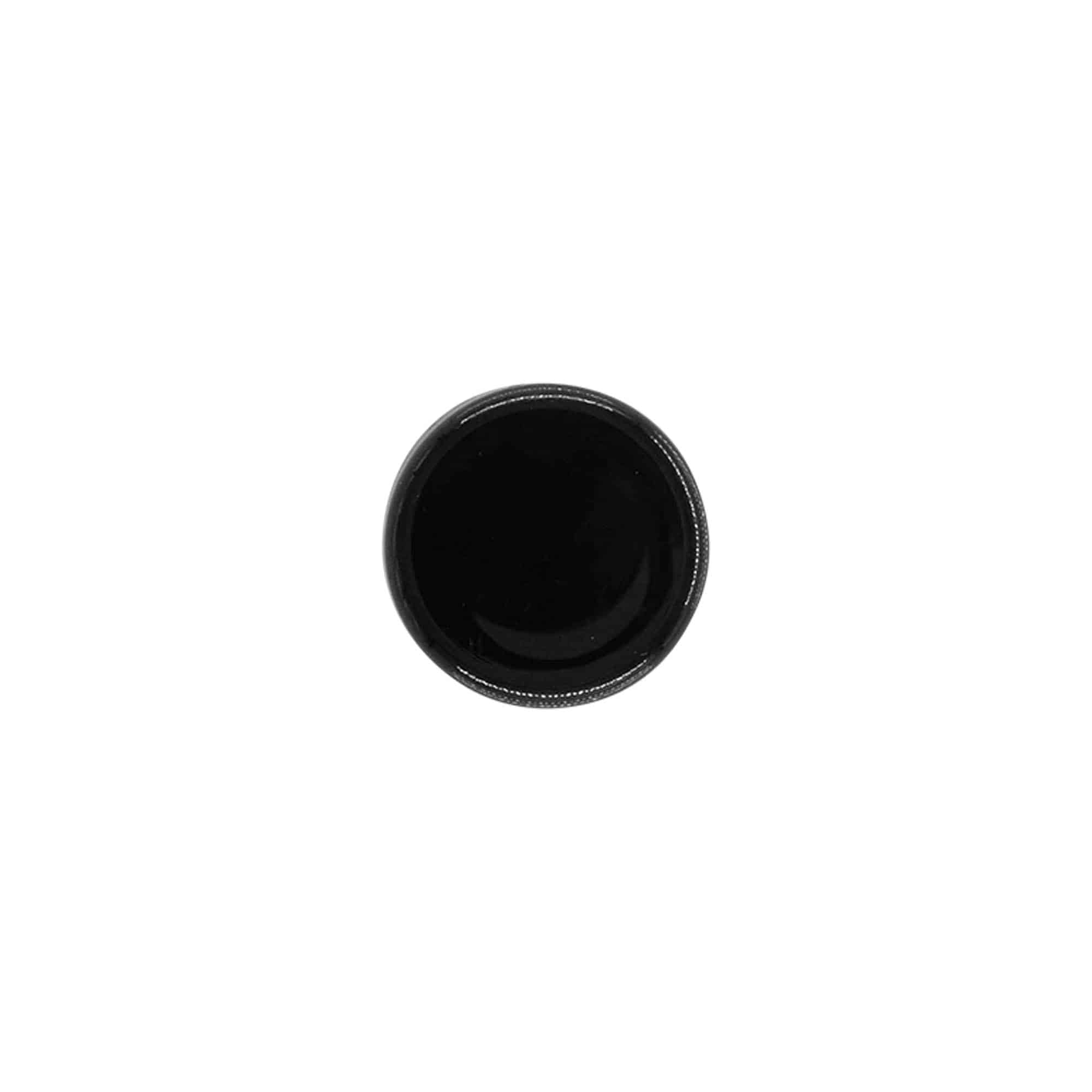 Schroefsluiting, PP-kunststof, zwart, voor monding: GPI 20/410