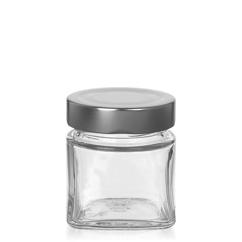 106 ml vierkantglas 'Luxor', opening: Deep-Twist-Off (DTO 58)
