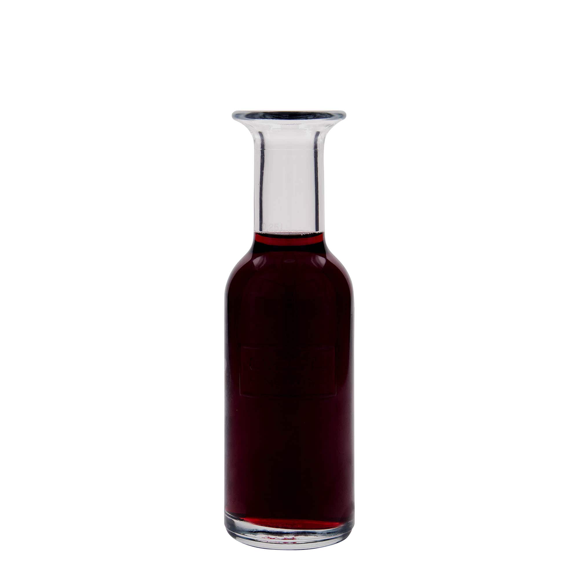 250 ml glazen fles 'Optima Fine Wine', hals: kurk