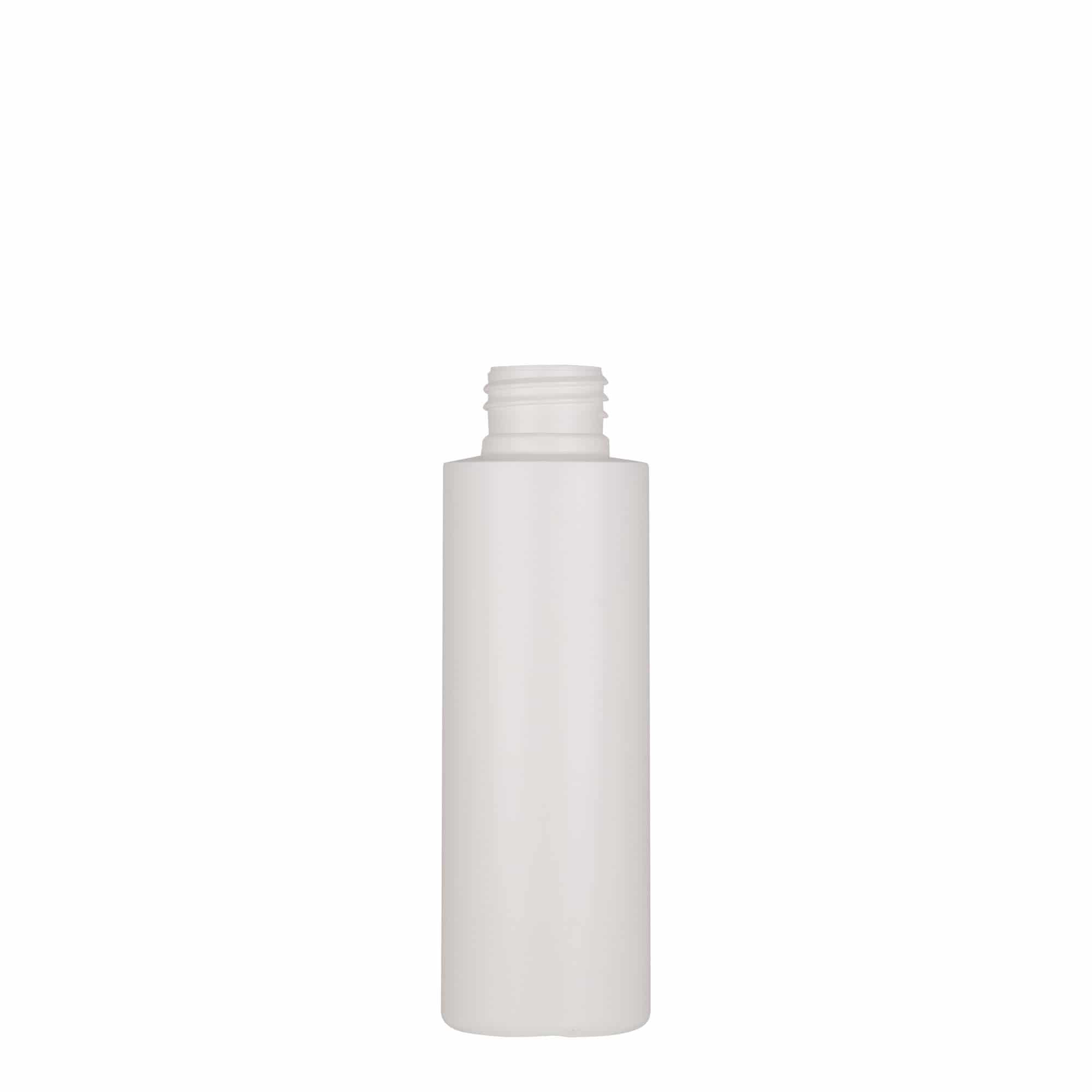100 ml kunststoffles 'Pipe', groen HDPE, wit, opening: 24/410