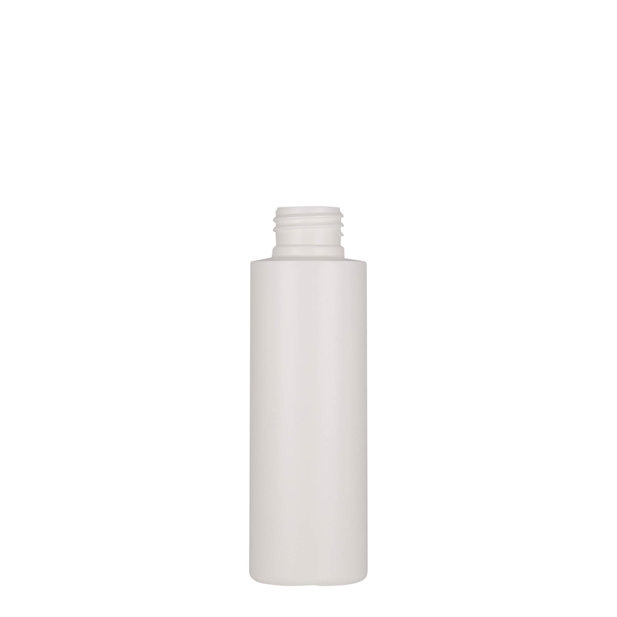 100 ml kunststoffles 'Pipe', groen HDPE, wit, opening: 24/410