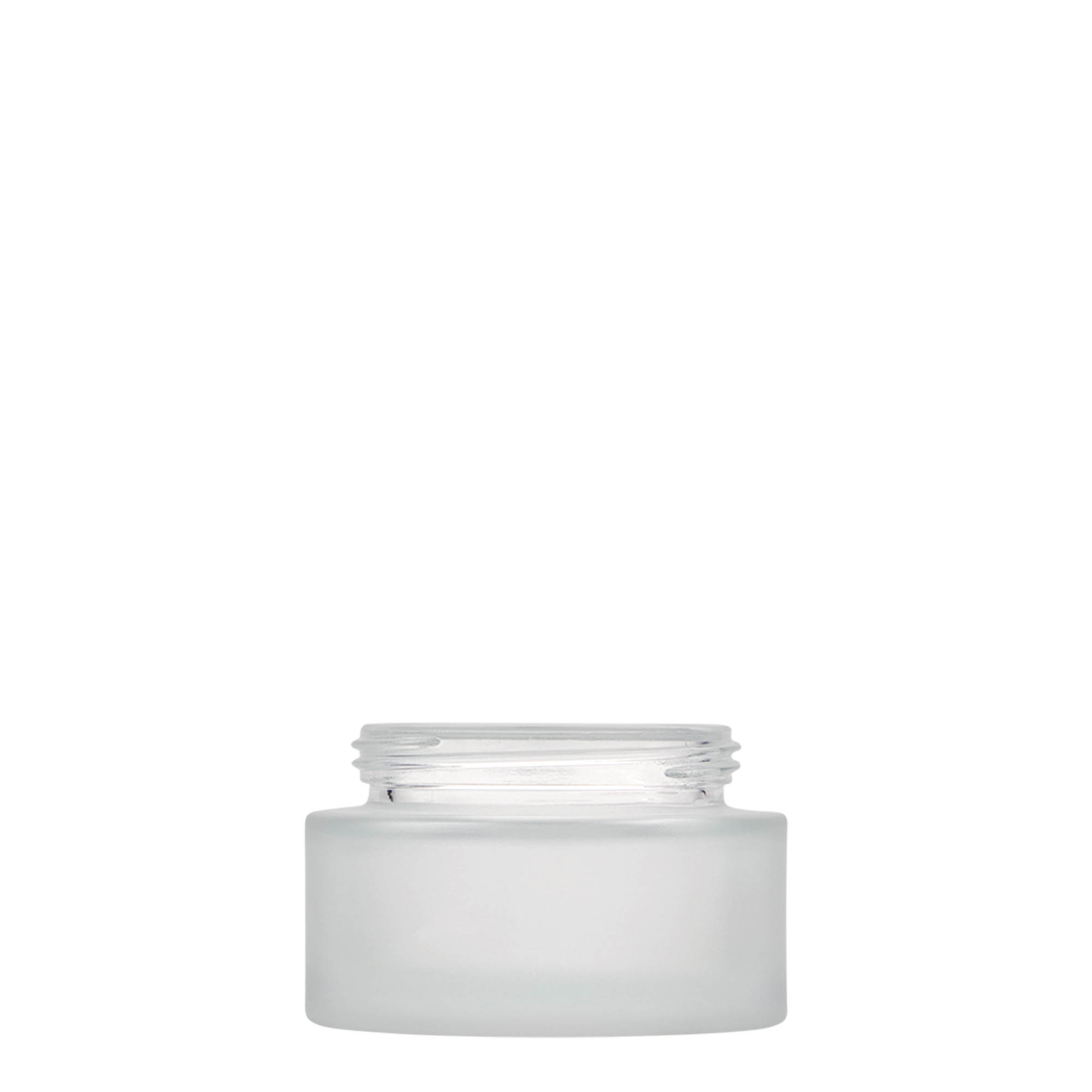 50 ml potje 'Platin Editie', glas, mat, opening: schroefdop 50 ml potje 'Platin Editie', glas, mat, opening: schroefdop
