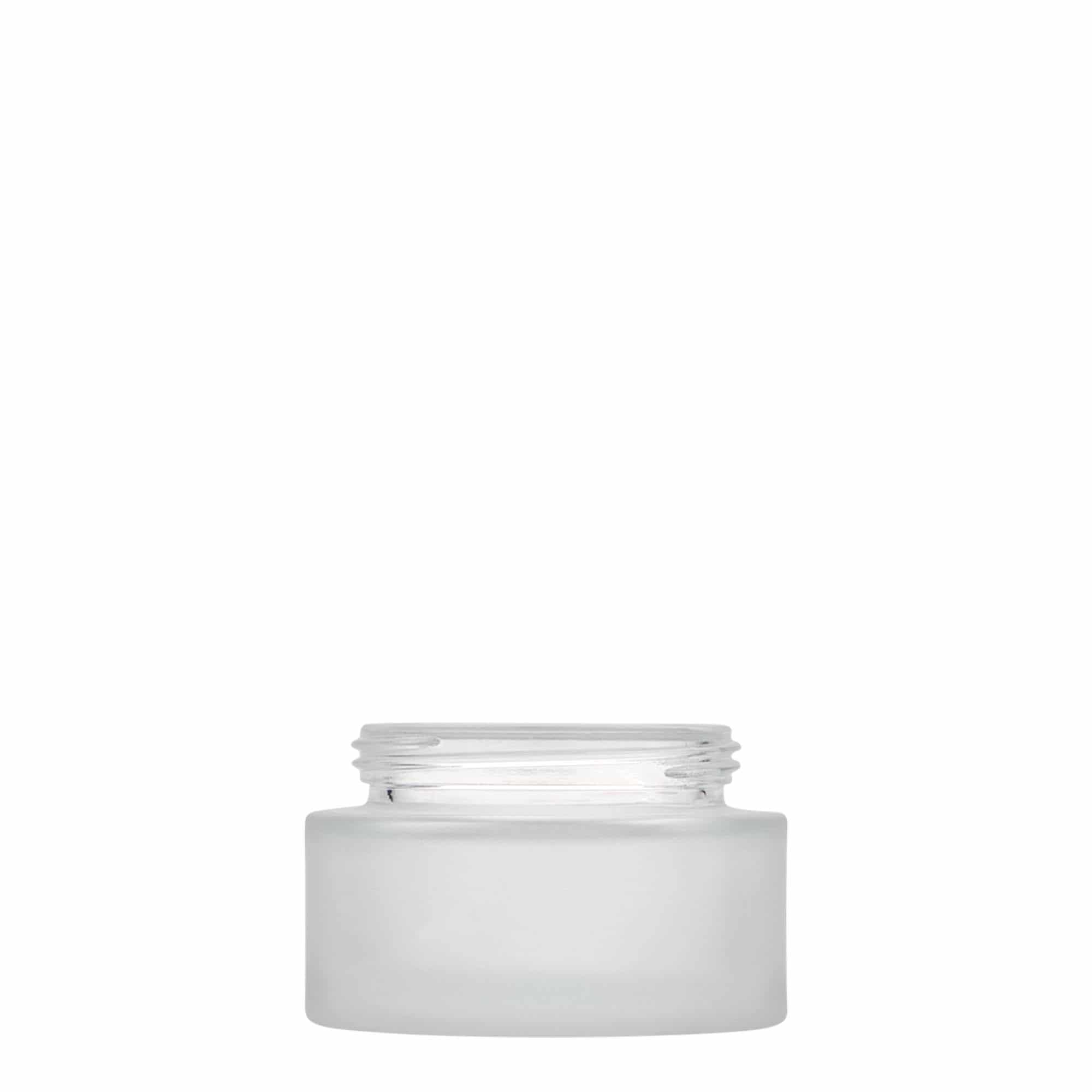 50 ml potje 'Platin Editie', glas, mat, opening: schroefdop