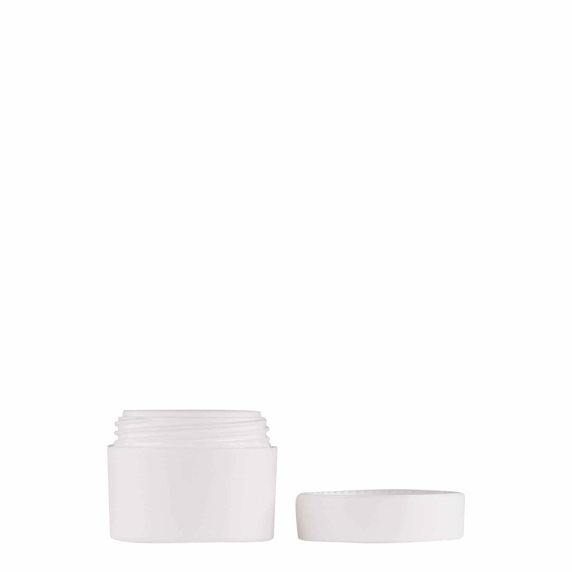 5 ml kunststofpotje 'Antonella', PP, wit, opening: schroefdop