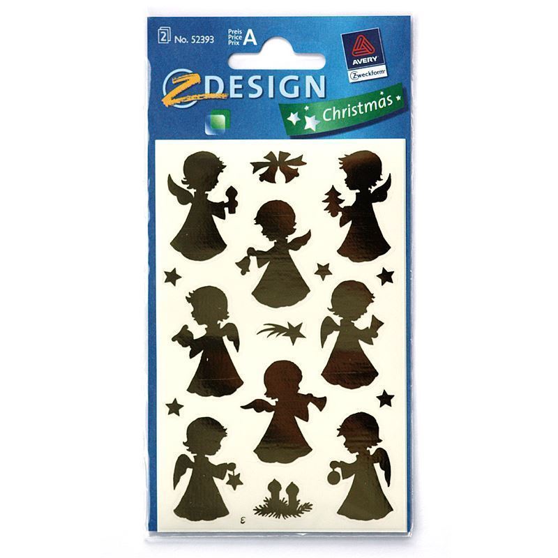 Zweckform Sticker 'Engel', papier, goud Zweckform Sticker 'Engel', papier, goud
