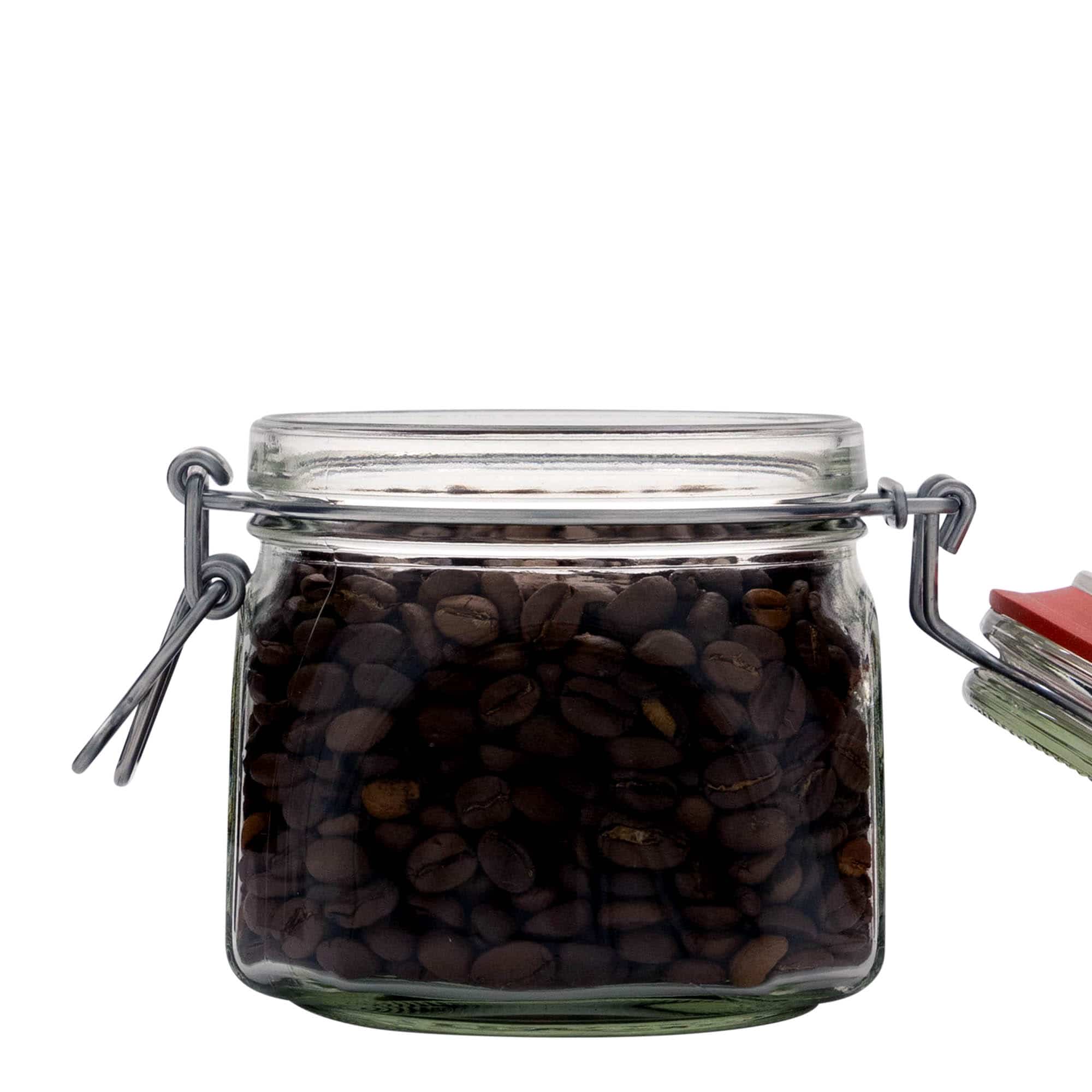 630 ml beugelfles, vierkant, opening: beugelsluiting