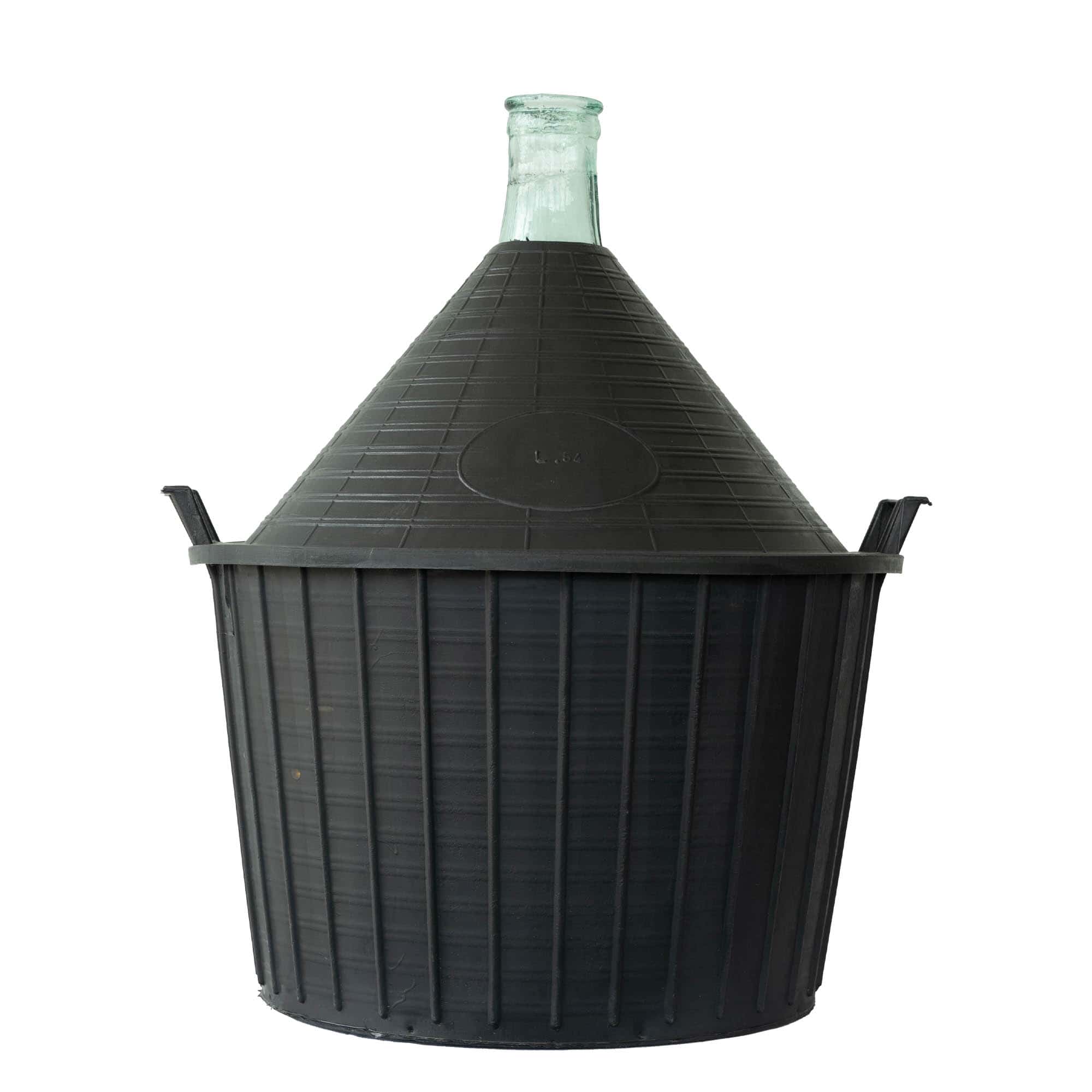 Ballonfles smalle hals, 54 l, glas, monding: stulpdeksel Ballonfles smalle hals, 54 l, glas, monding: stulpdeksel