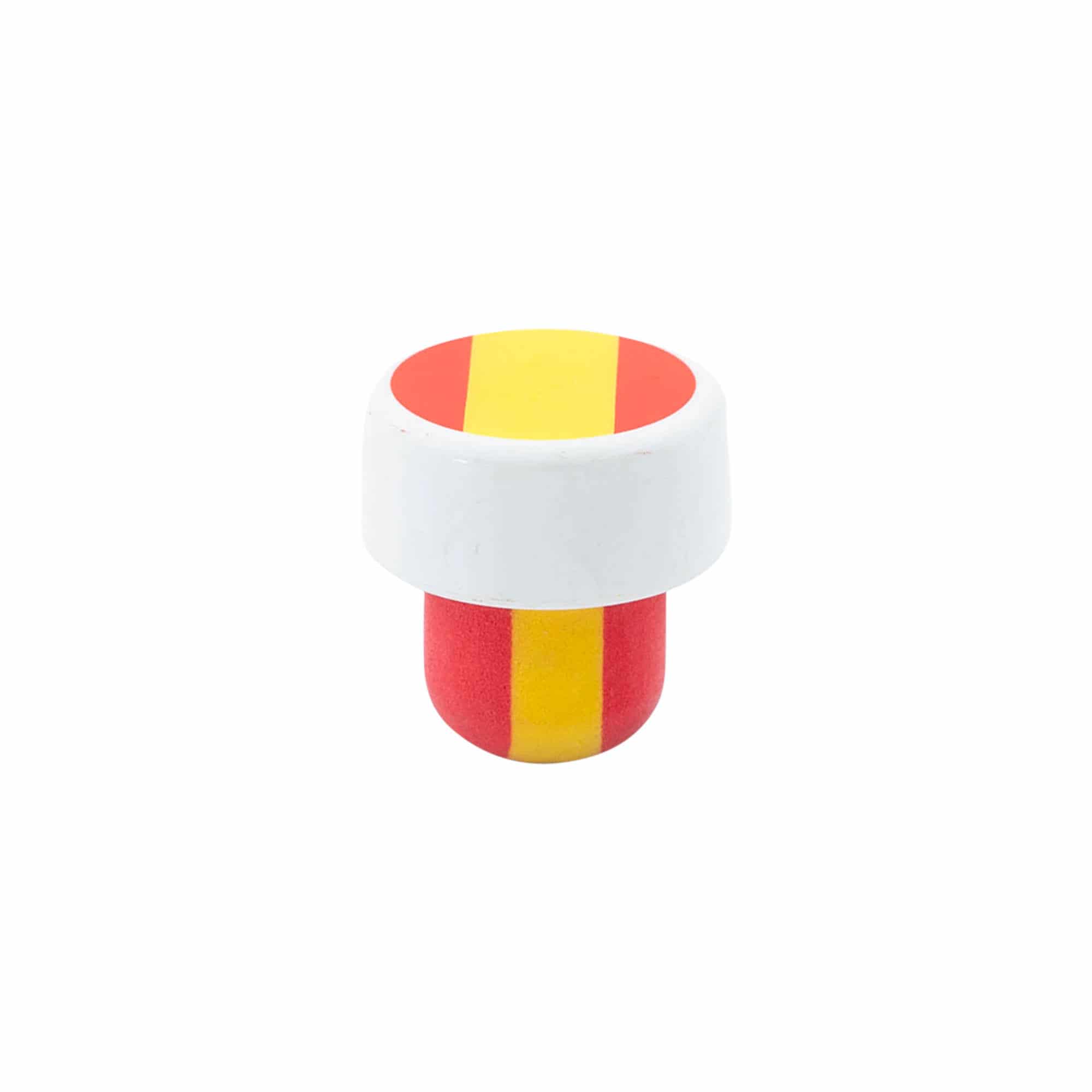 Dopkurk 'Spanje', 19 mm, kunststof, meerkleurig, voor monding: kurk Dopkurk 'Spanje', 19 mm, kunststof, meerkleurig, voor monding: kurk