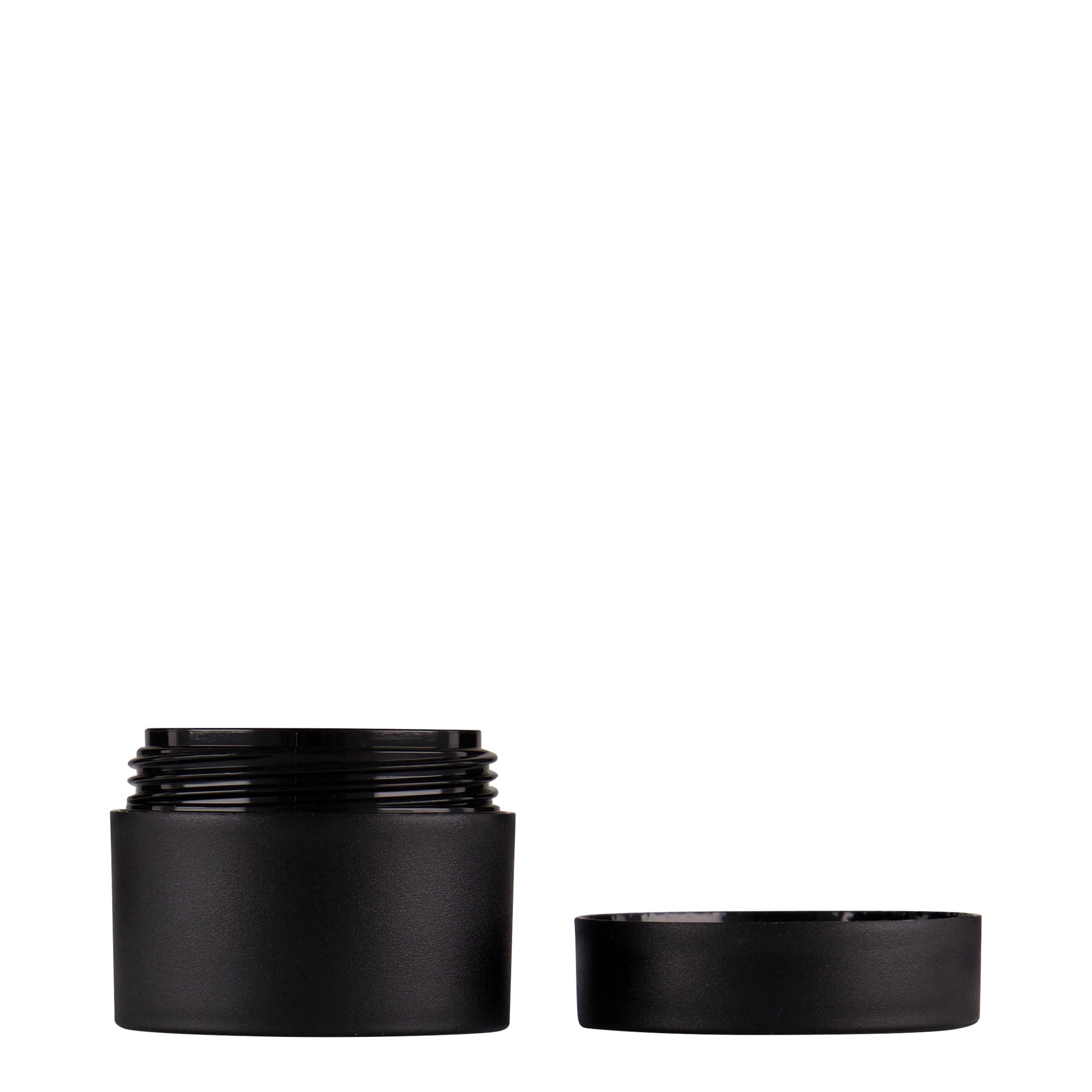 15 ml kunststofpot 'Antonella', PP, zwart, opening: schroefdop