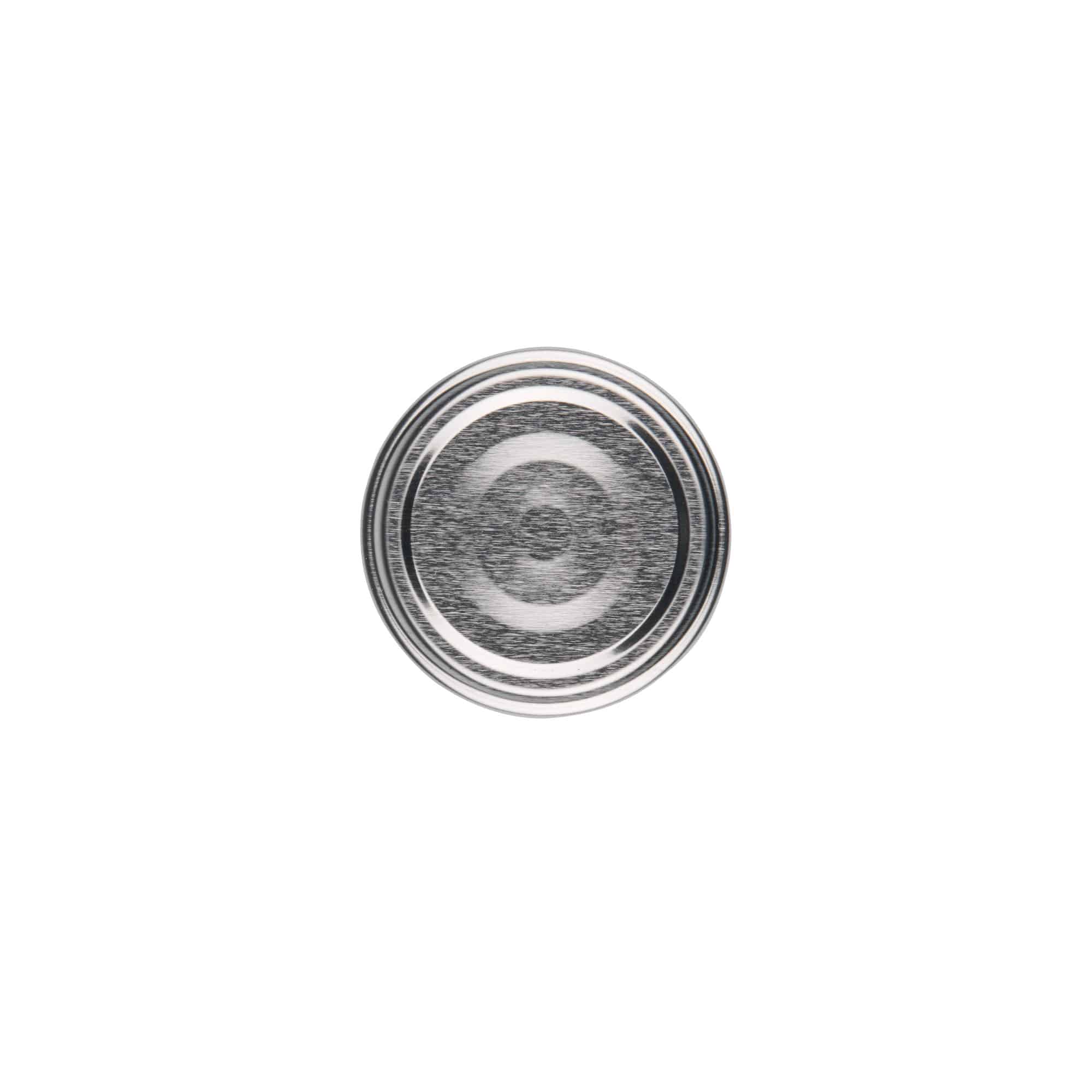 Twist-offdeksel, blik, zilver, voor monding: TO 48 Twist-offdeksel, blik, zilver, voor monding: TO 48