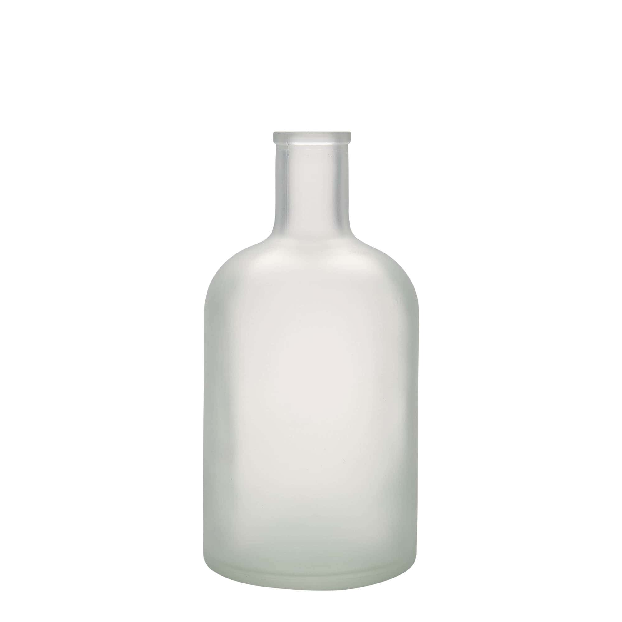 Glazen fles 'Gerardino', 700 ml, gematteerd, monding: kurk Glazen fles 'Gerardino', 700 ml, gematteerd, monding: kurk