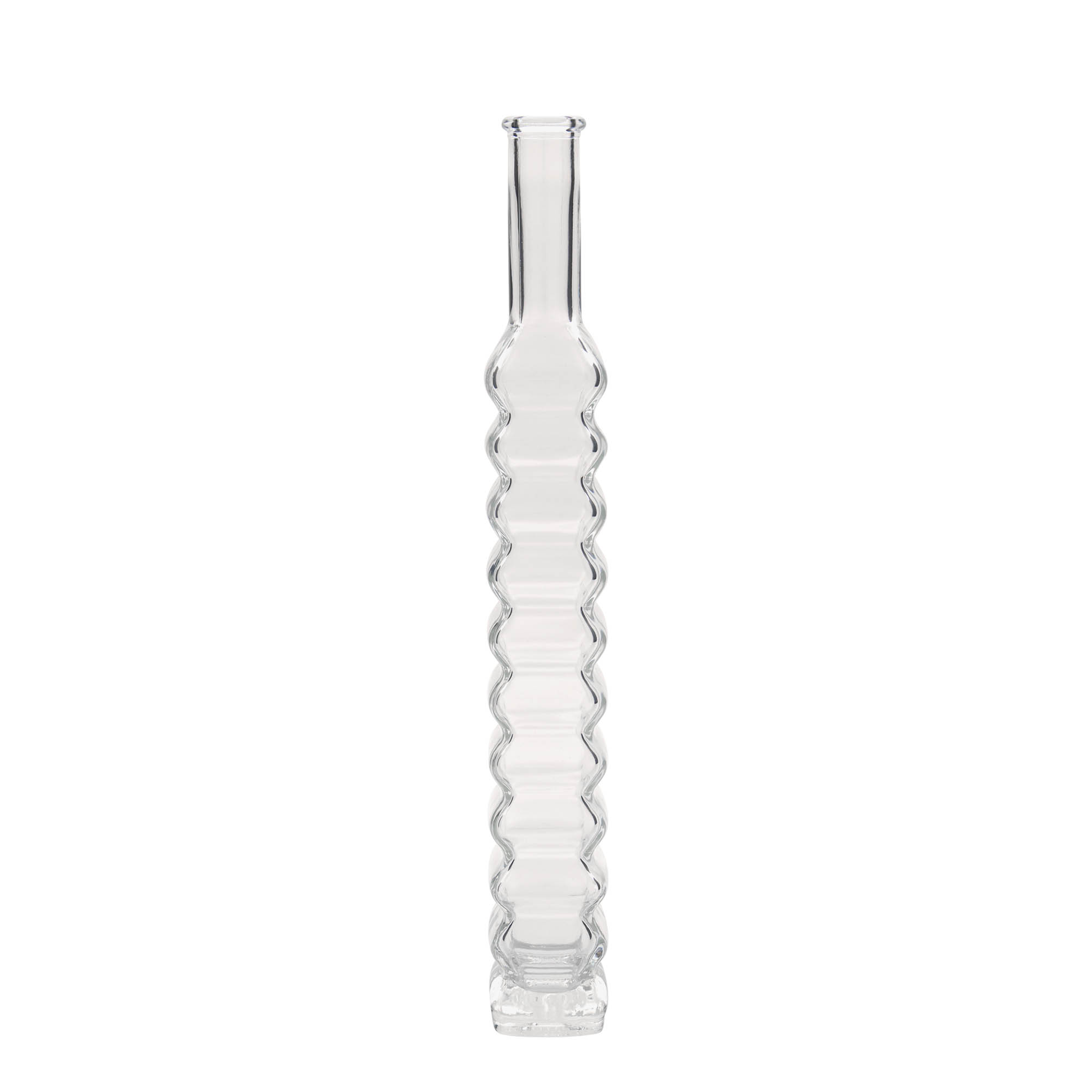 Glazen fles 'Roma', 200 ml, vierkant, monding: kurk Glazen fles 'Roma', 200 ml, vierkant, monding: kurk