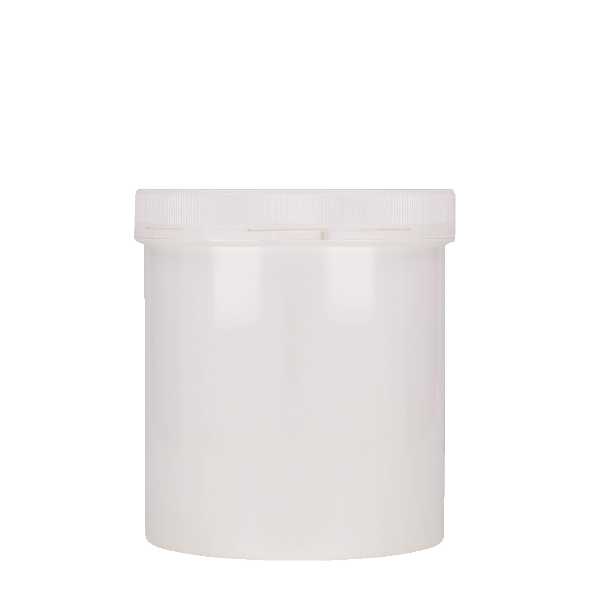 1.000 ml kunststoffles 'Securilock', PP, wit, opening: schroefdop