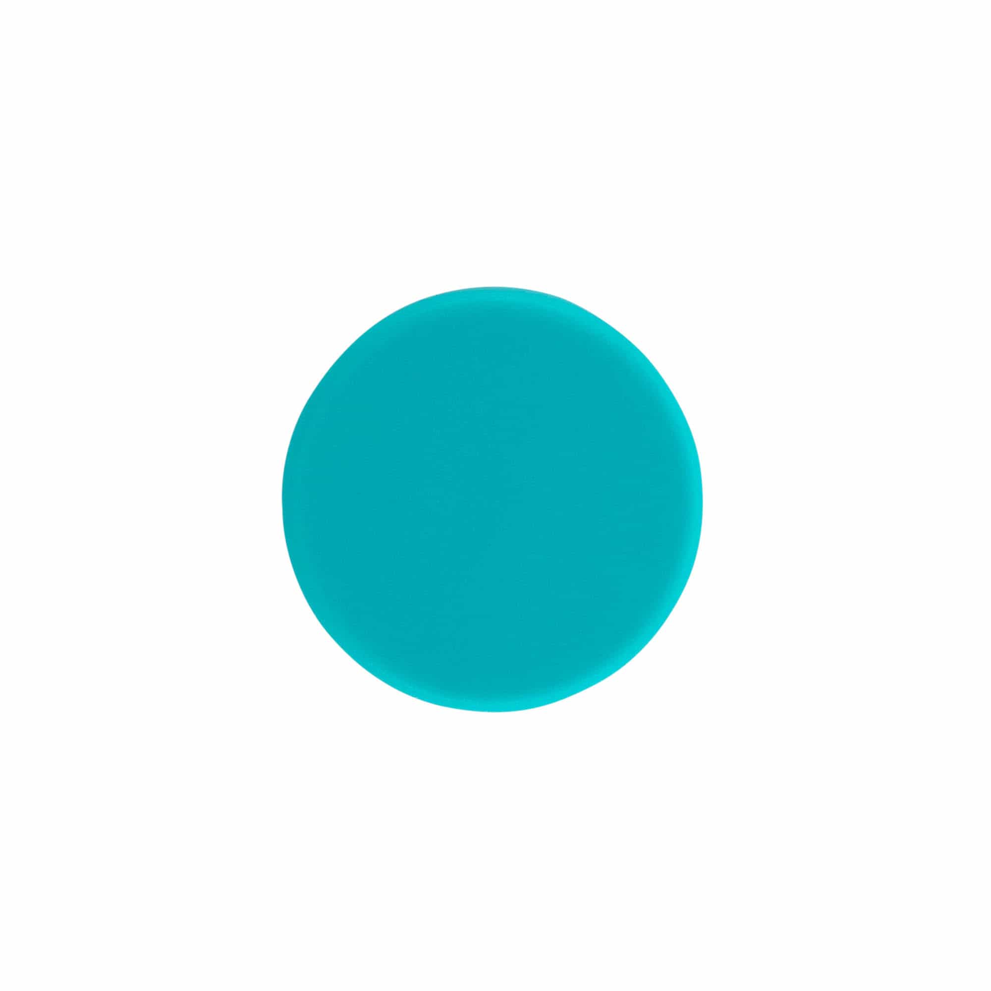 Schroefdop, ABS-kunststof, turquoise, voor opening: GPI 33/400