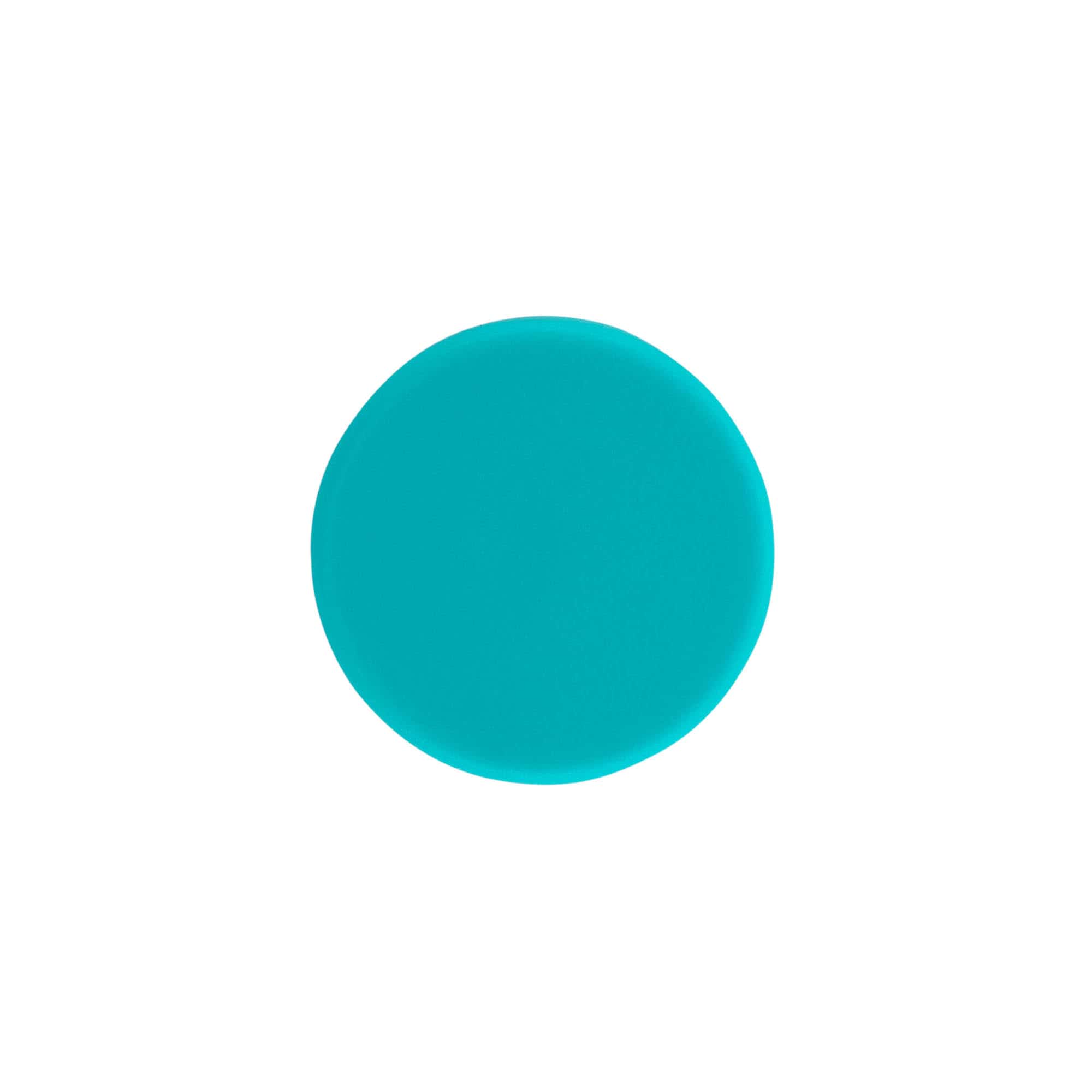 Schroefdop, ABS-kunststof, turquoise, voor opening: GPI 33/400