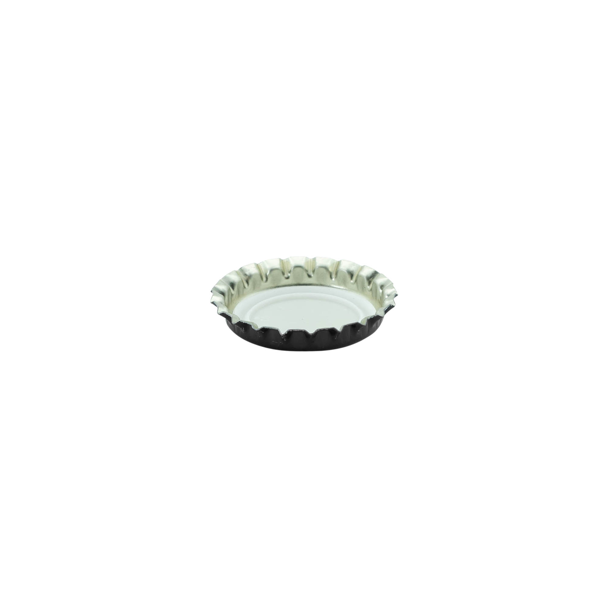 Kroonkurken 26 mm, metaal, zwart Kroonkurken 26 mm, metaal, zwart