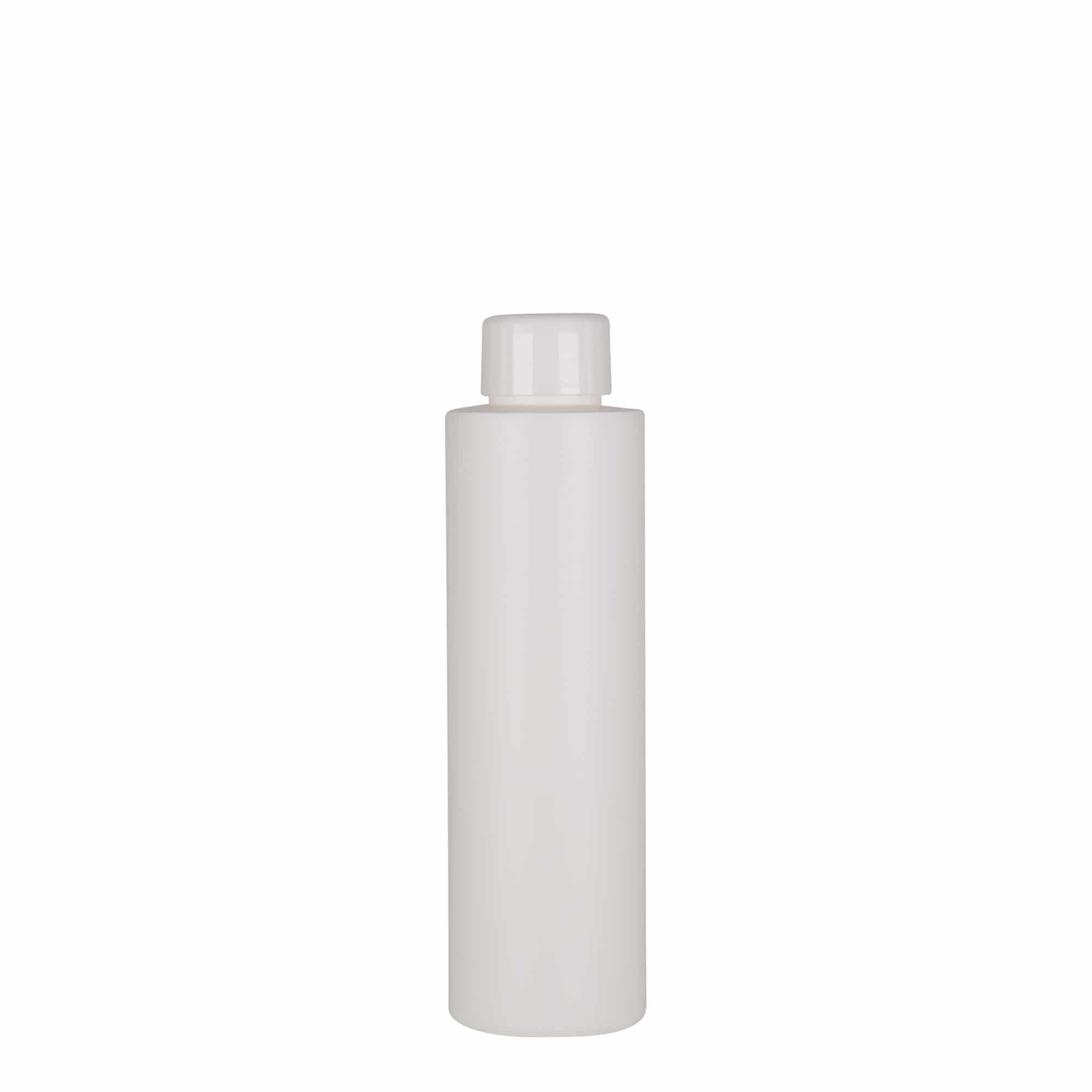 Plastic fles 'Pipe', 150 ml, HDPE, wit, monding: GPI 24/410