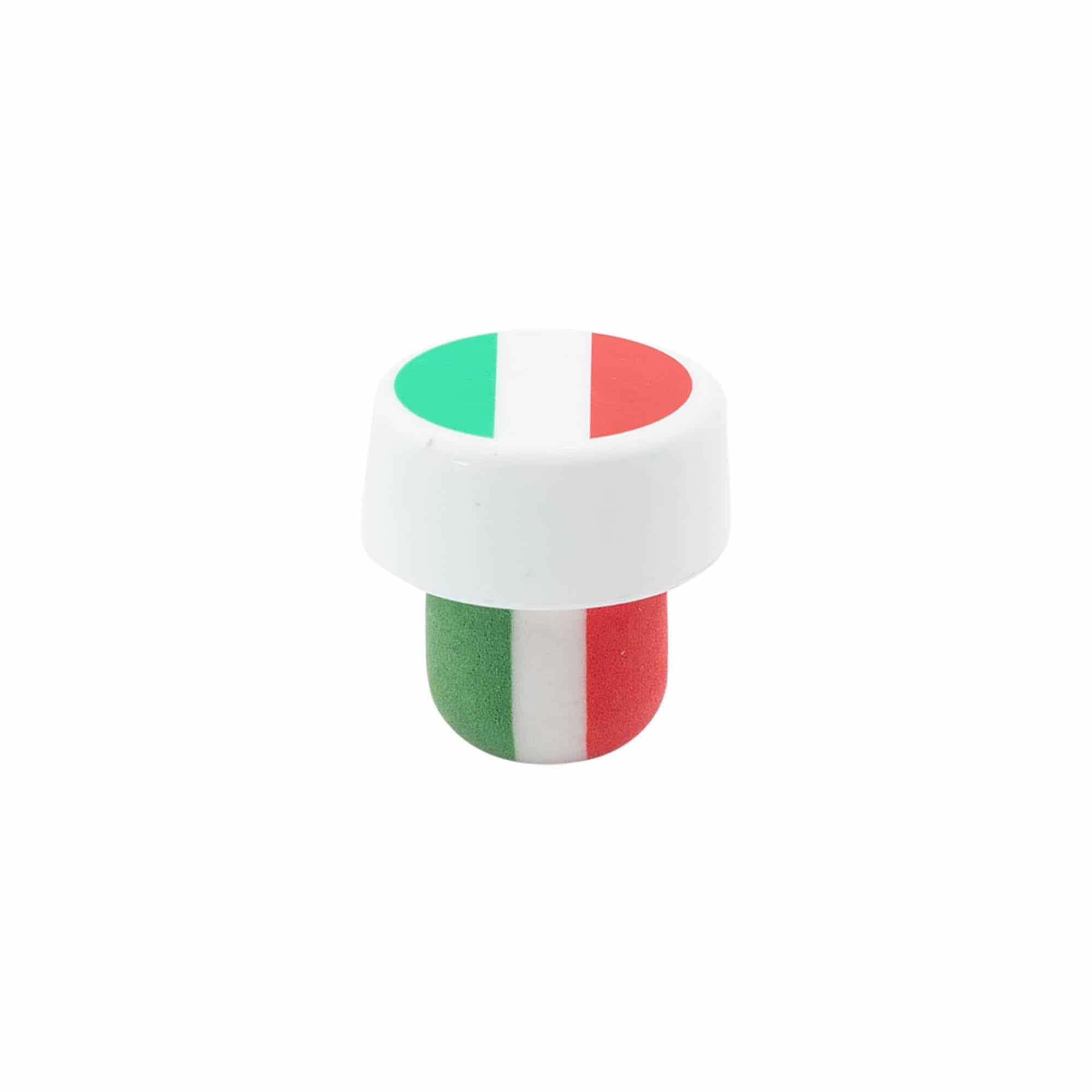 Dopkurk 'Italië', 19 mm, kunststof, meerkleurig, voor monding: kurk Dopkurk 'Italië', 19 mm, kunststof, meerkleurig, voor monding: kurk