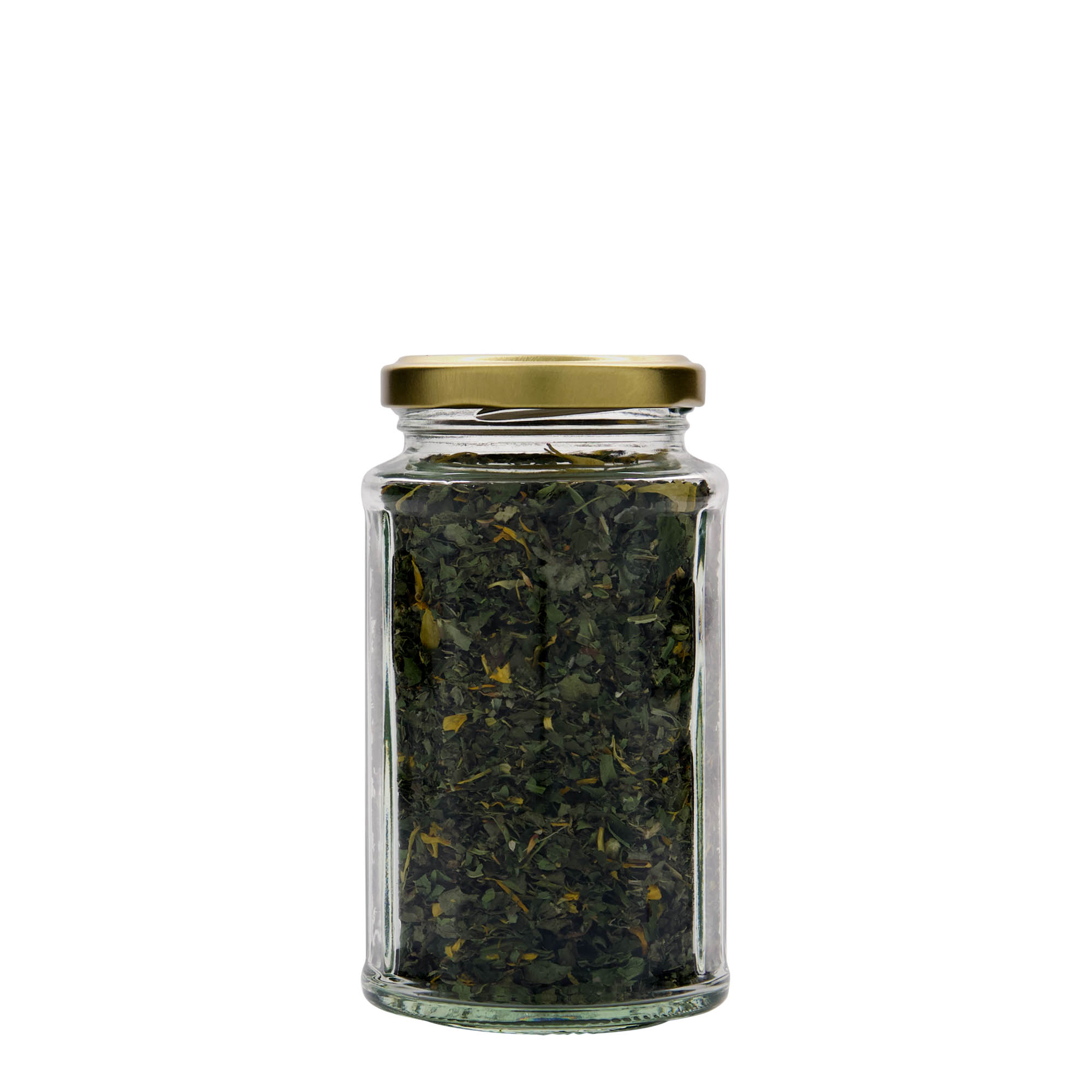 288 ml zeskantglas, twaalfhoekig, opening: Twist-Off (TO 58)