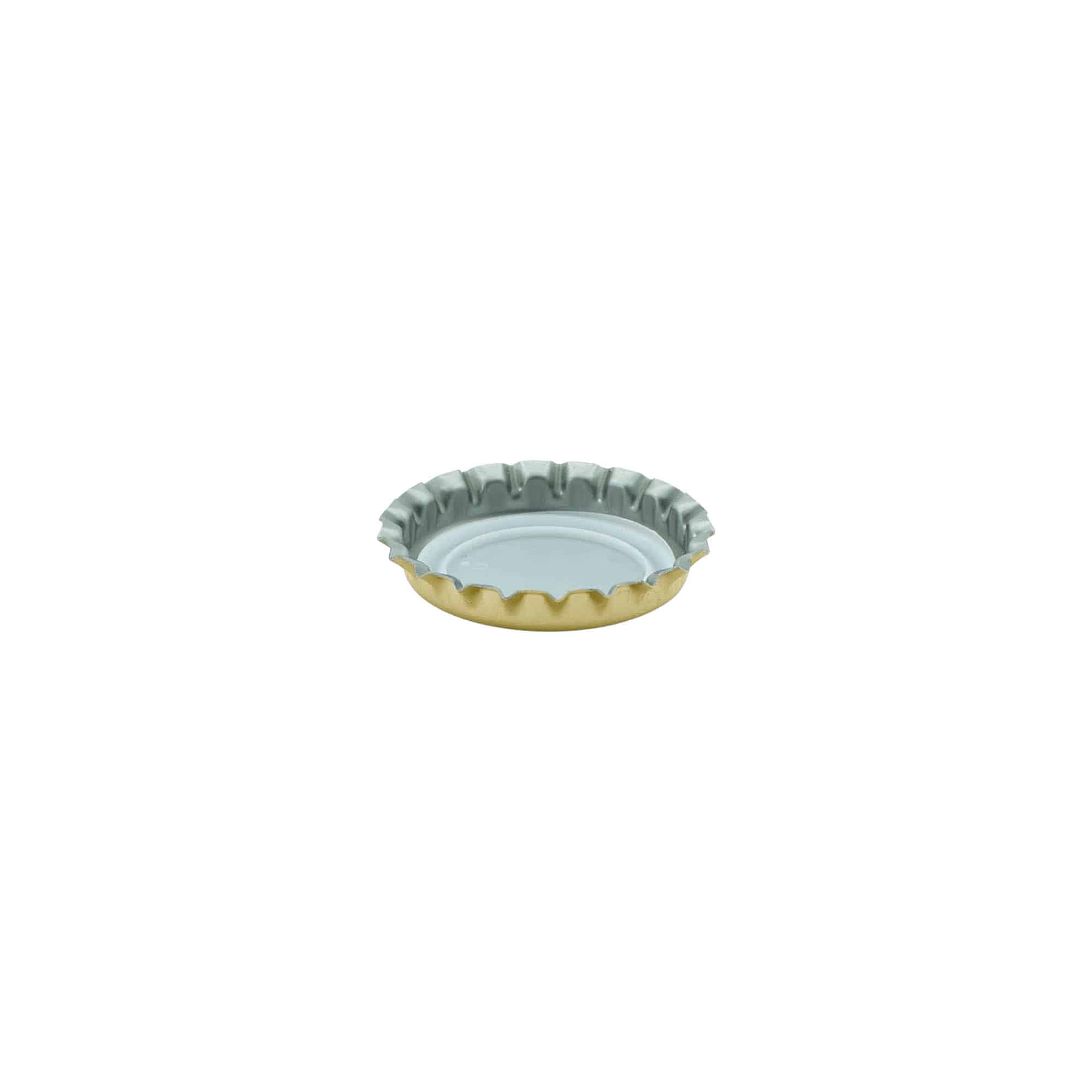 Kroonkurken 26 mm, metaal, goud