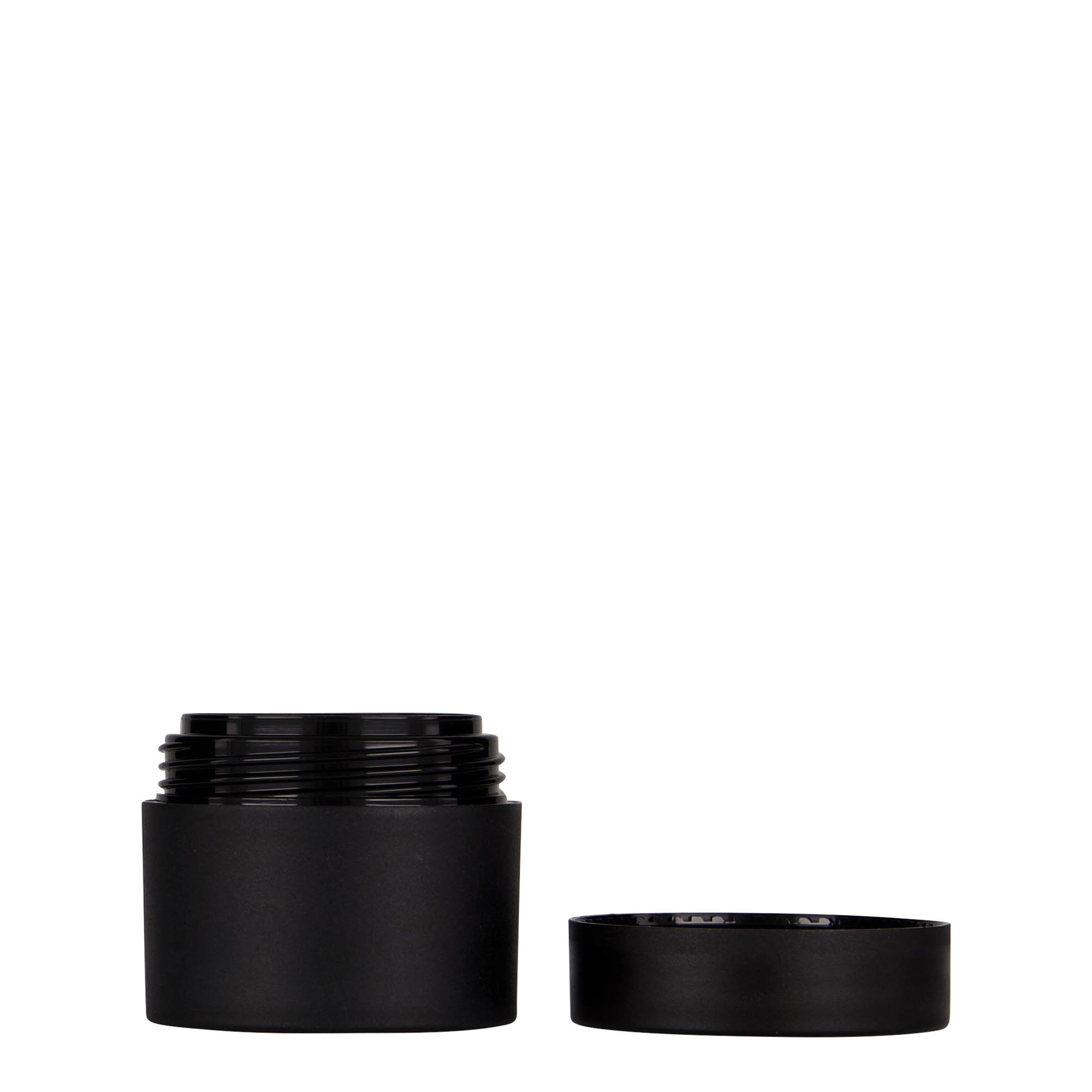 30 ml kunststofpot 'Antonella', PP, zwart, opening: schroefdop